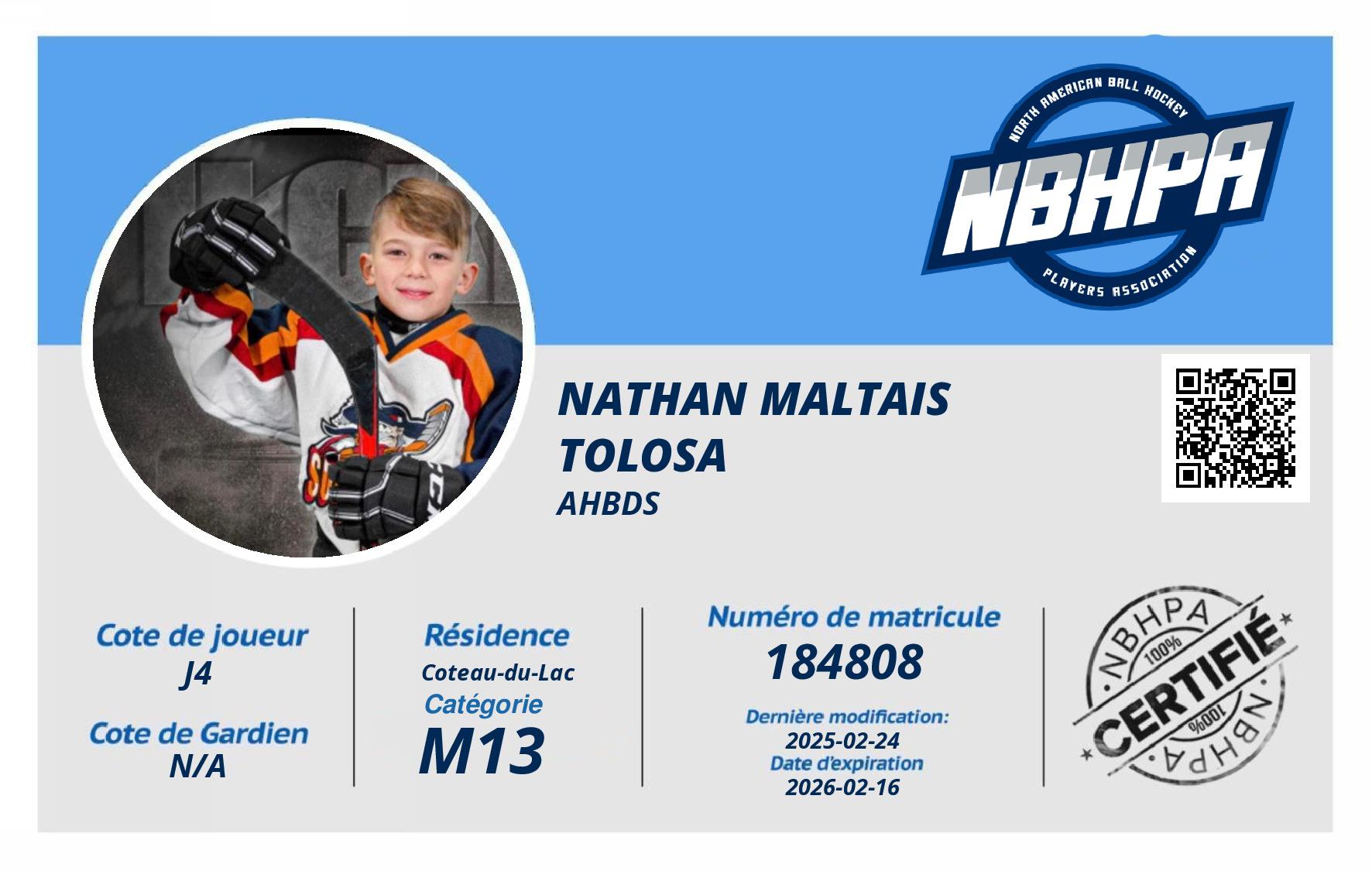Nathan Maltais Tolosa