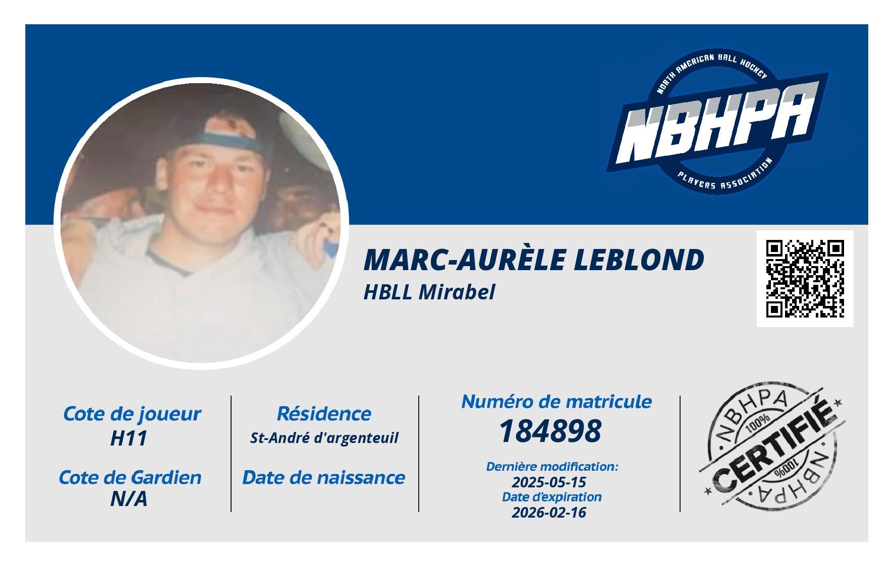 Marc-Aurèle Leblond