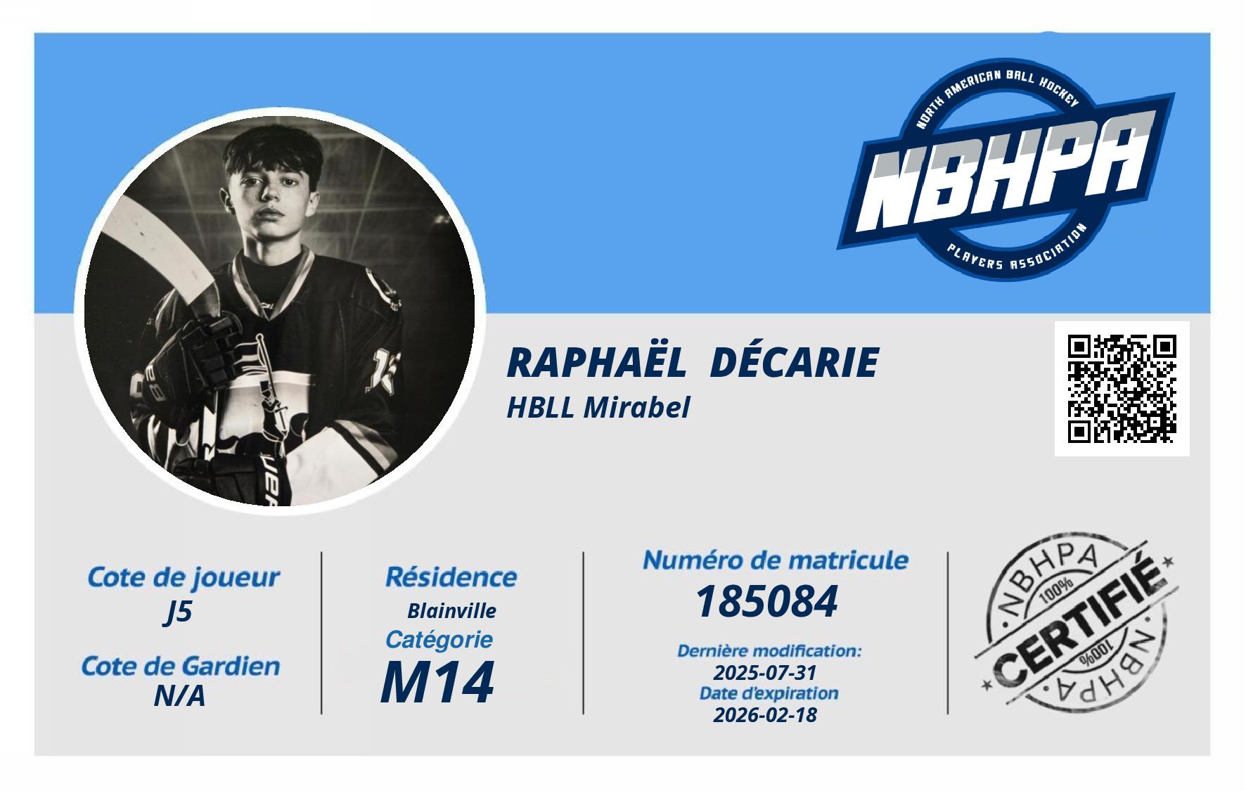 Raphaël  Décarie