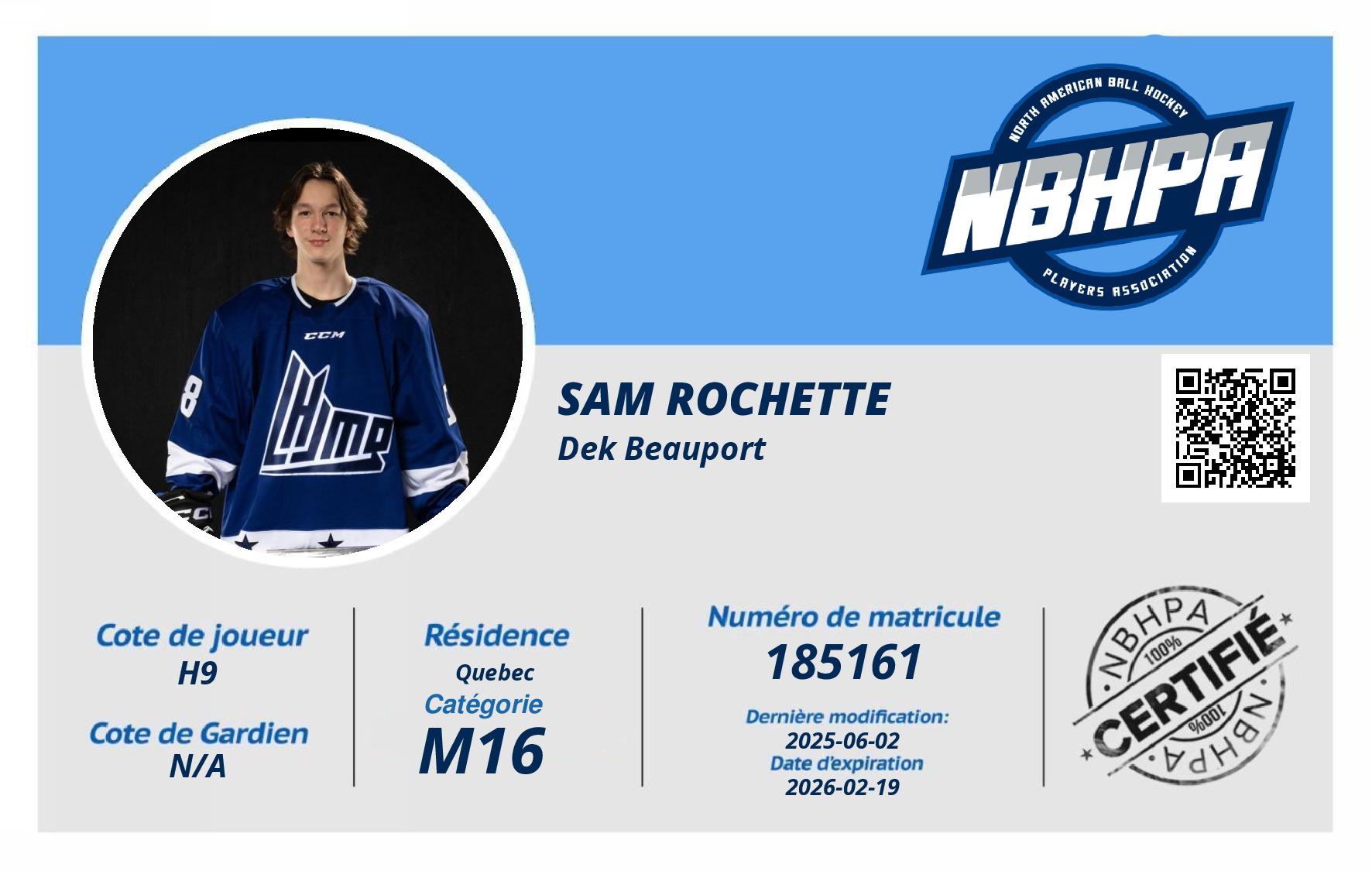 Sam Rochette