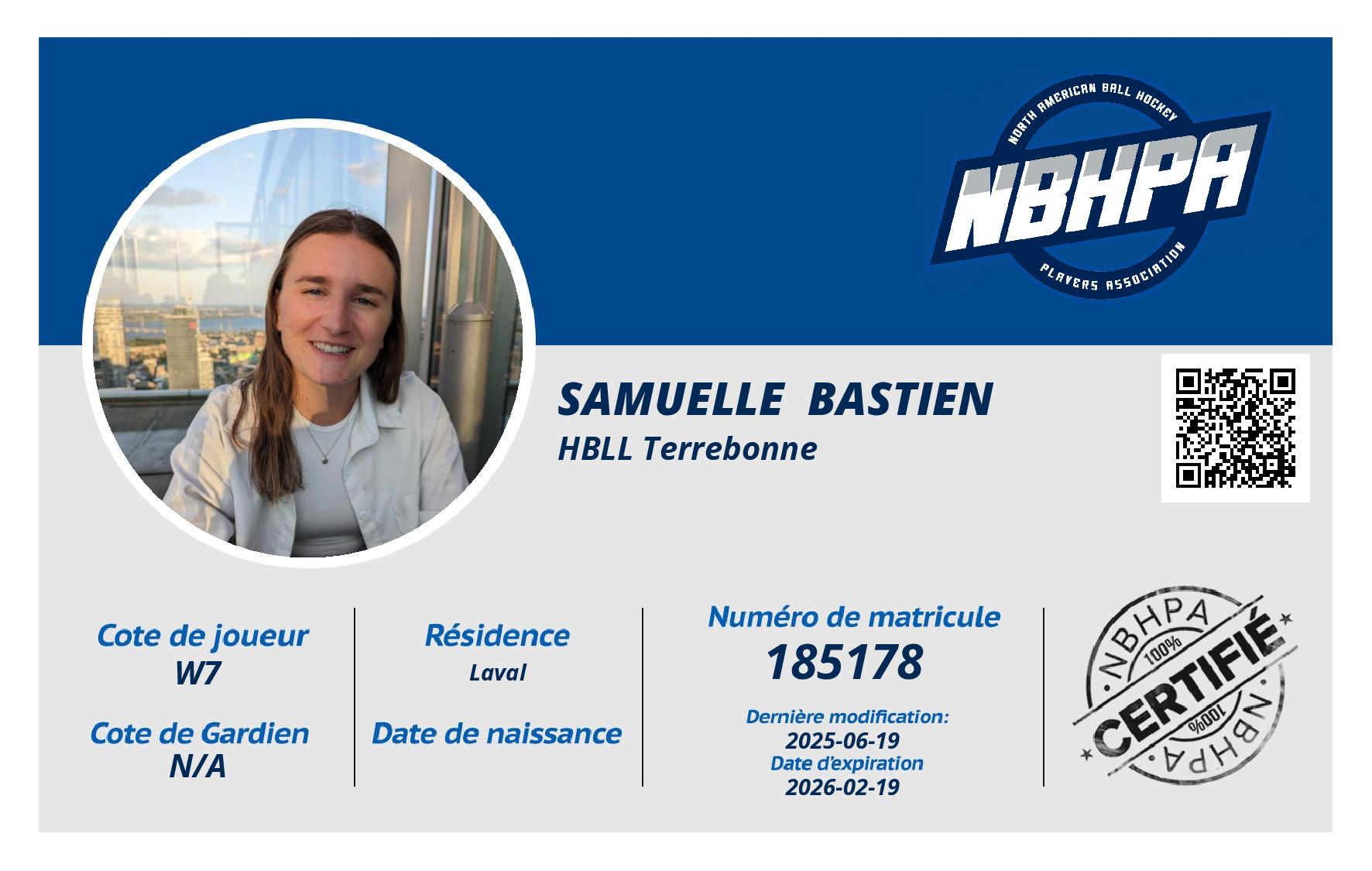 Samuelle  Bastien