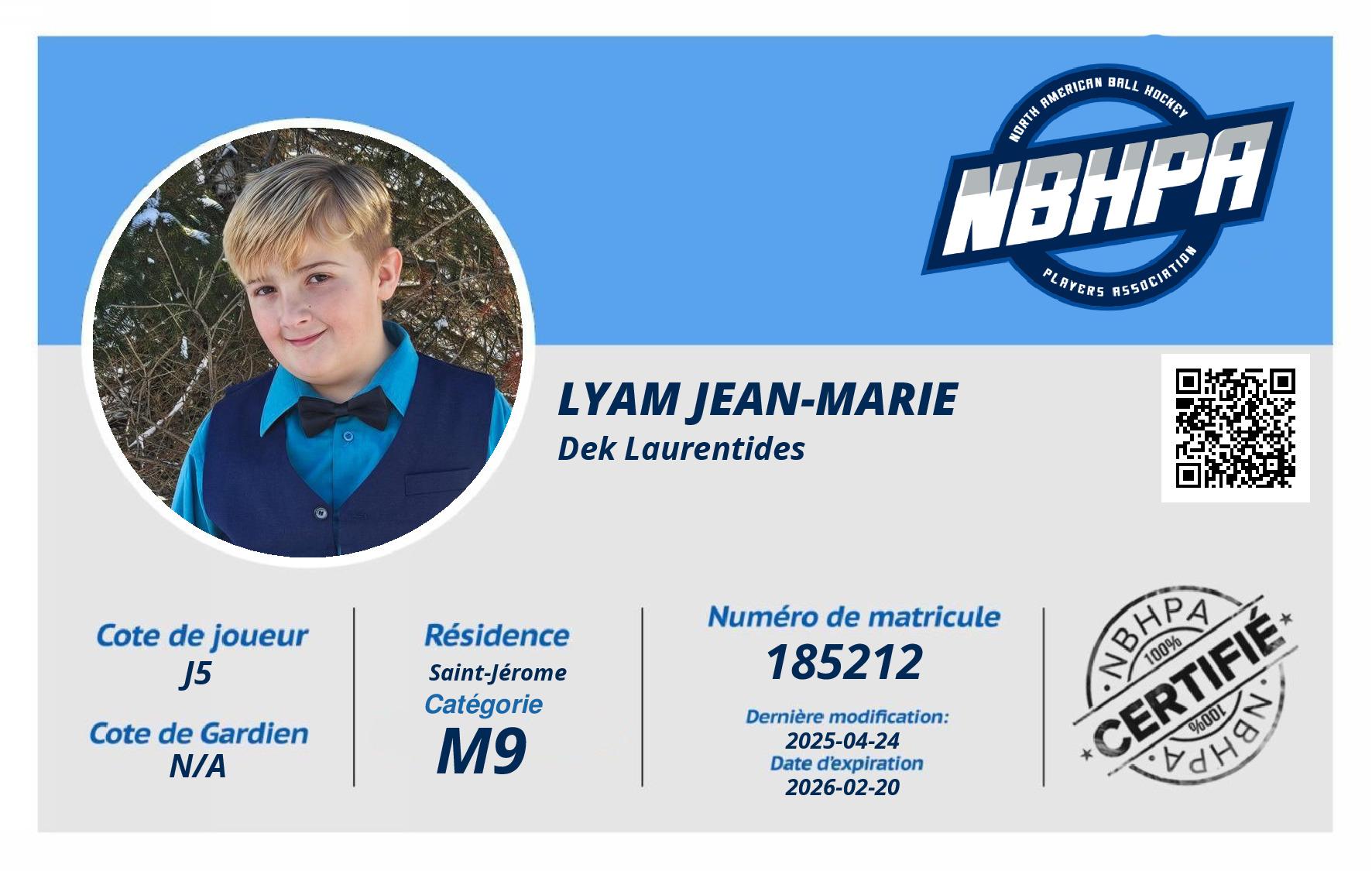 Lyam Jean-Marie