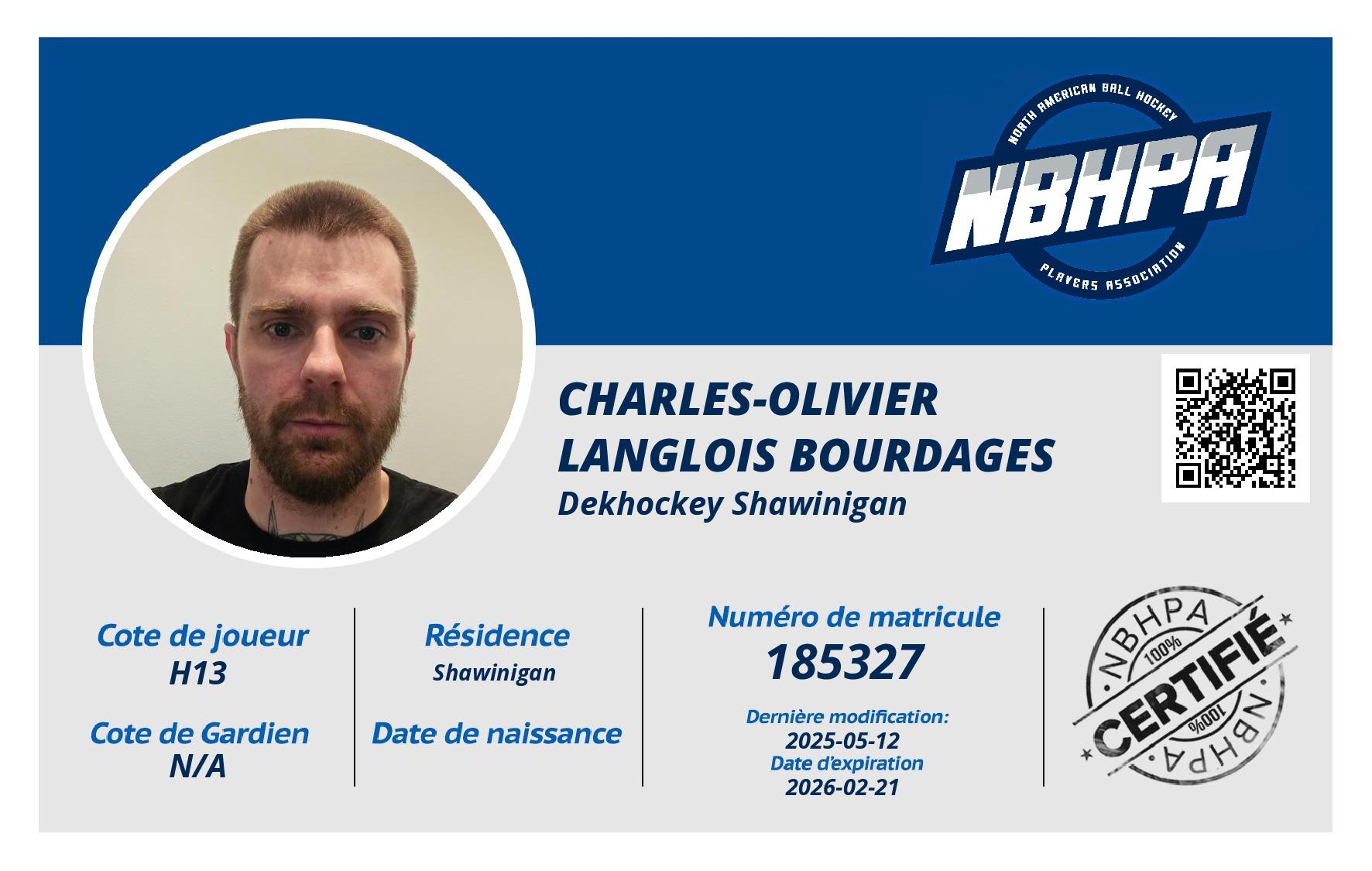 Charles-Olivier  Langlois bourdages