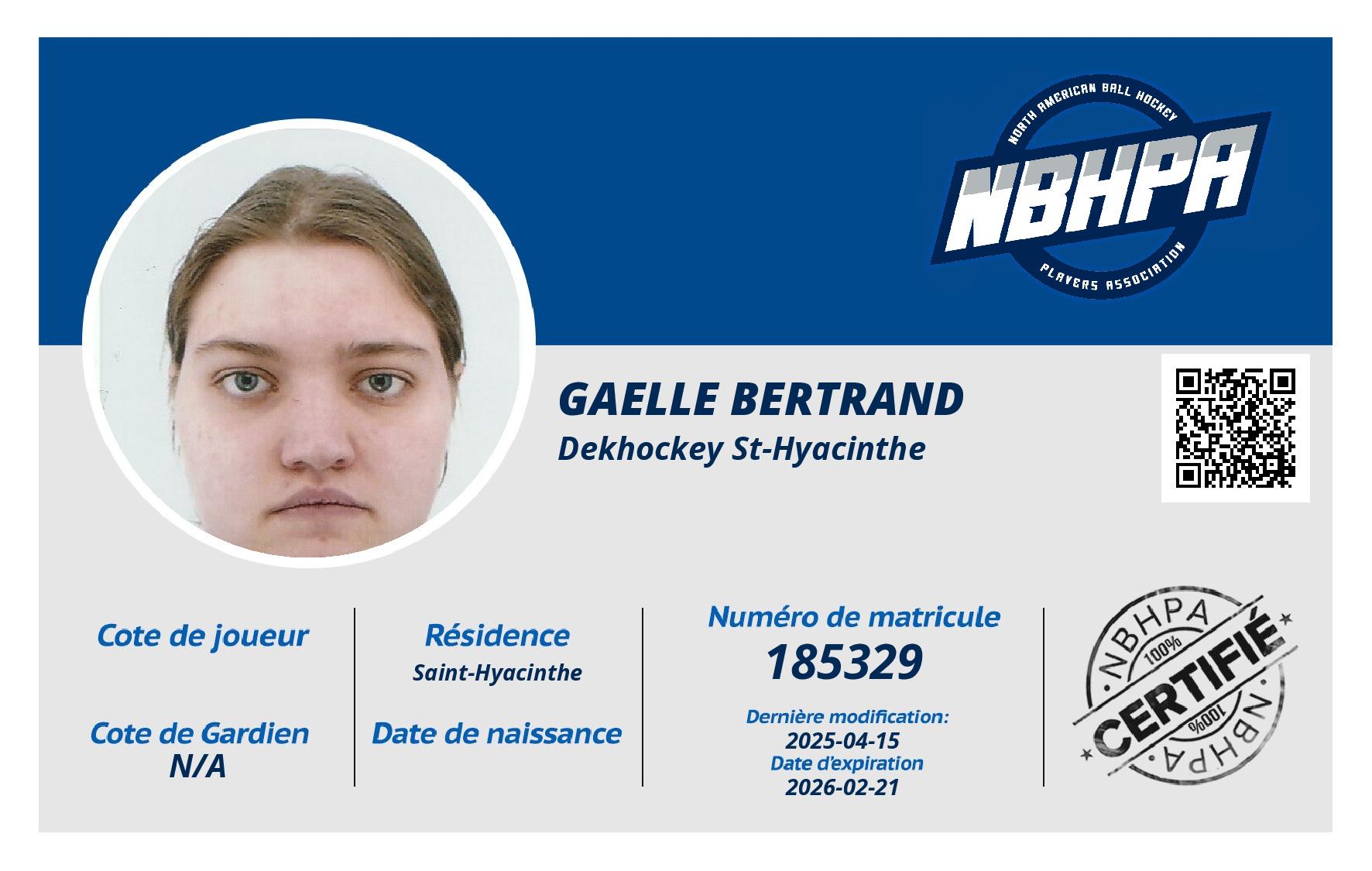 Gaelle Bertrand 