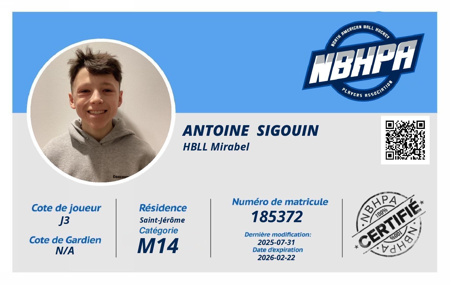 Antoine  Sigouin 