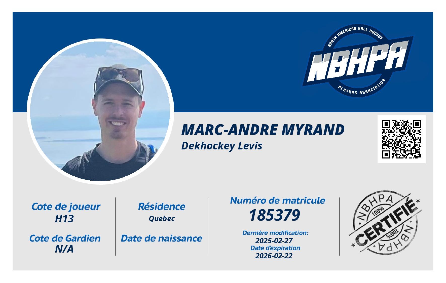 Marc-Andre Myrand