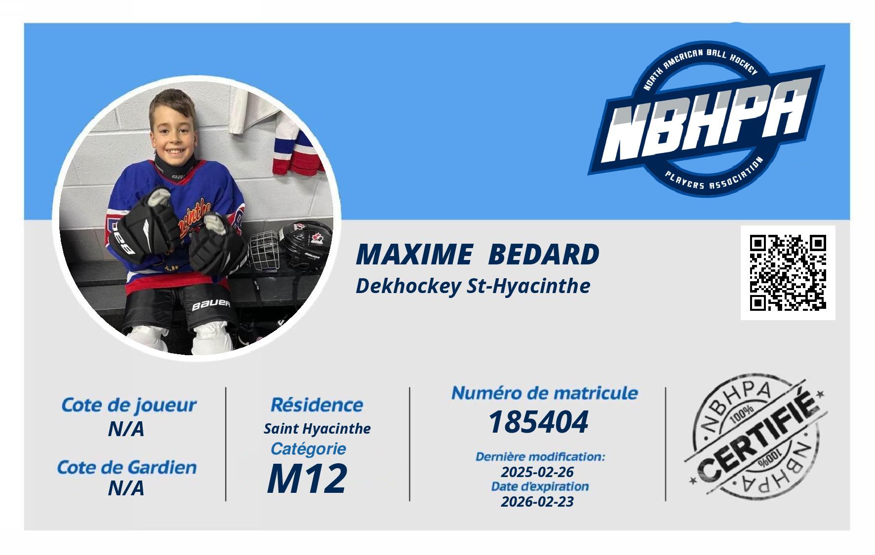 Maxime  Bedard