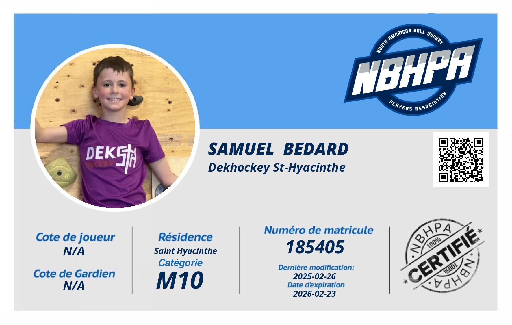 Samuel  Bedard
