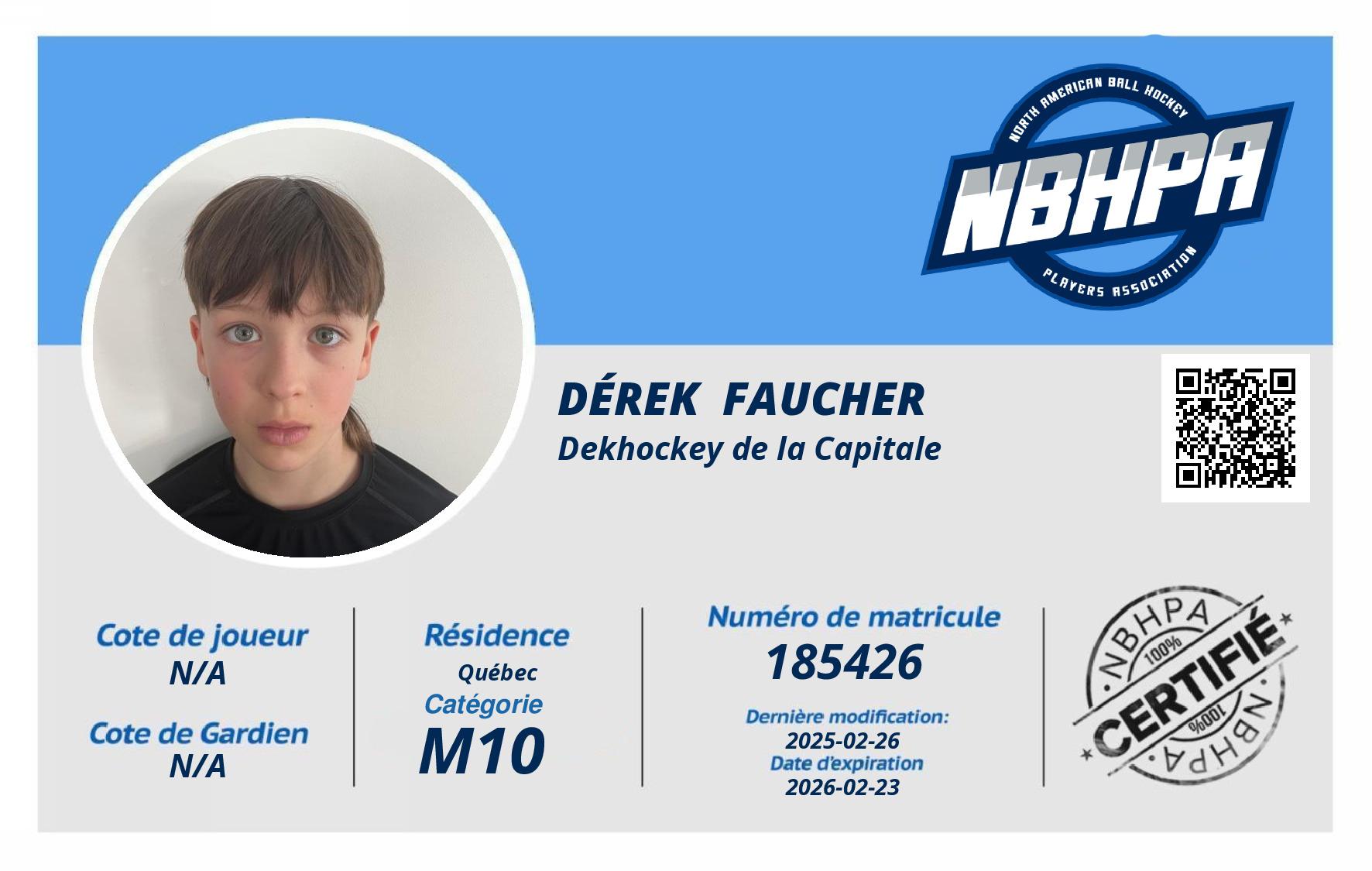 Dérek  Faucher