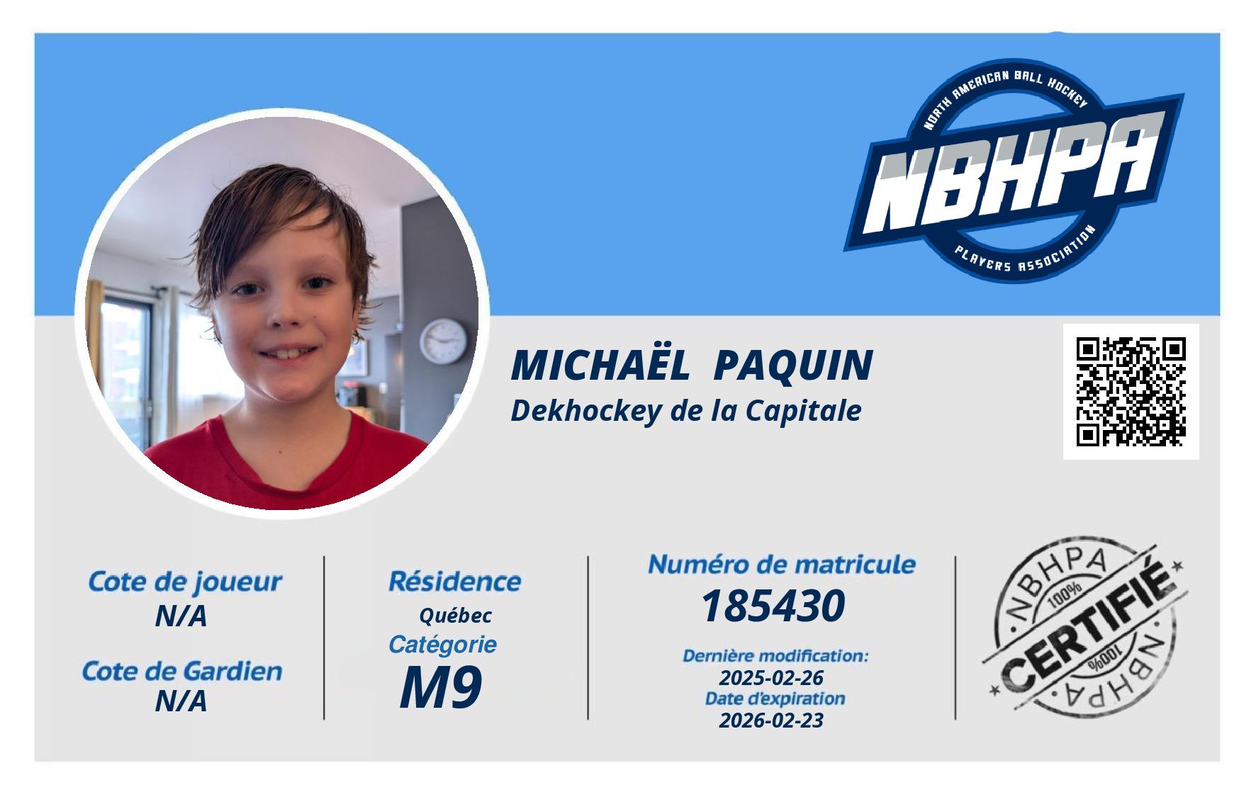 Michaël  Paquin 