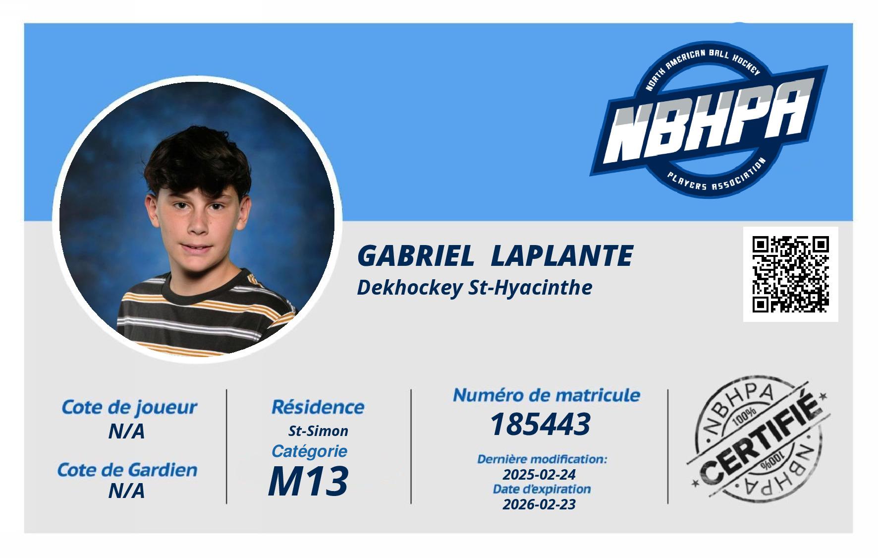Gabriel  Laplante