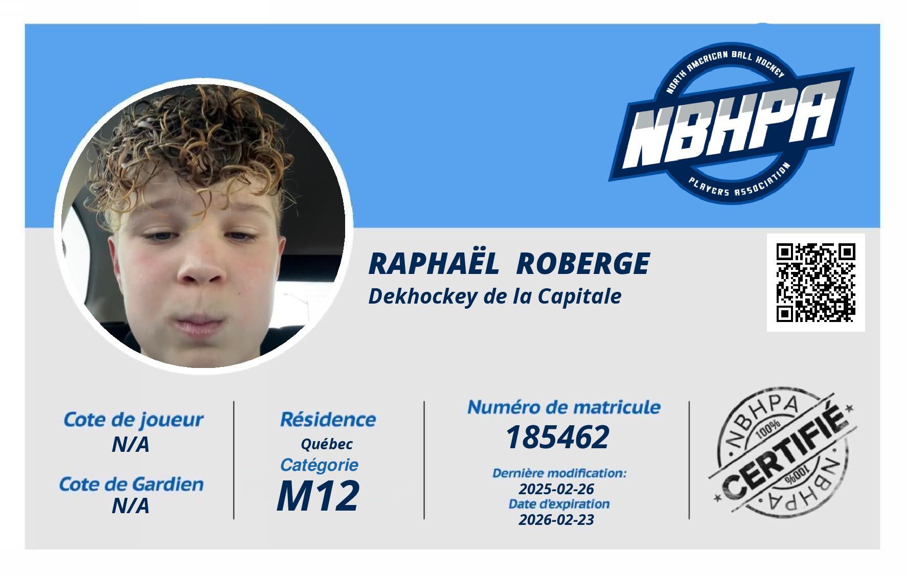 Raphaël  Roberge