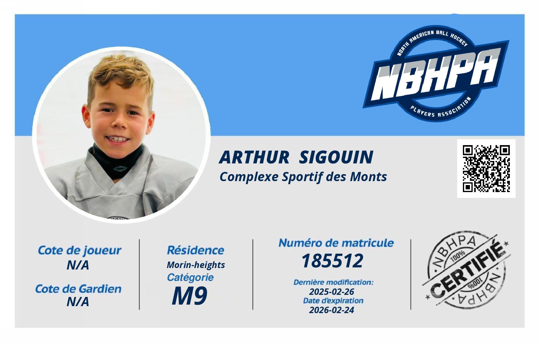 Arthur  Sigouin