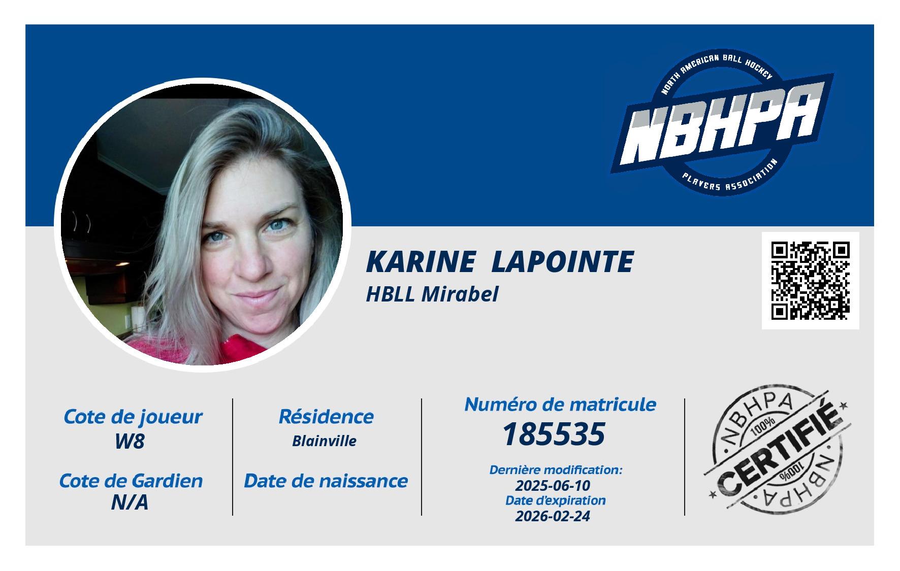 Karine  Lapointe 