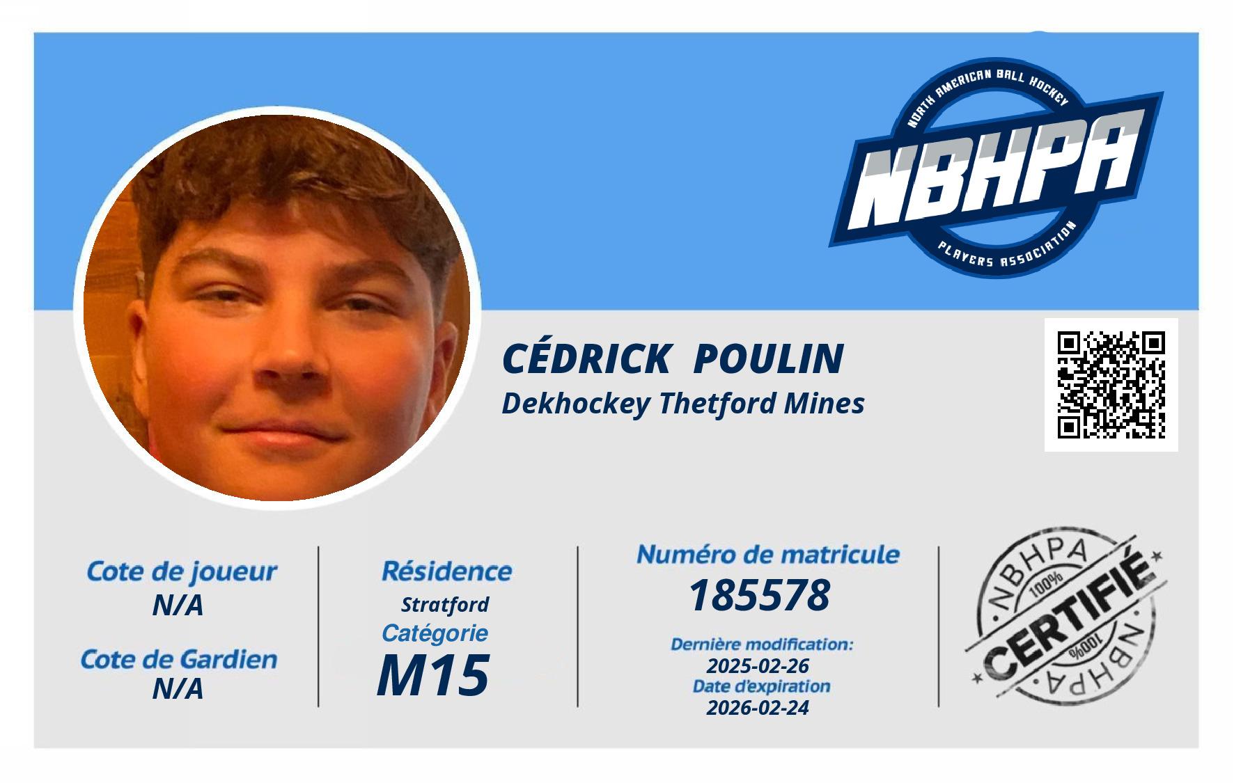 Cédrick  Poulin