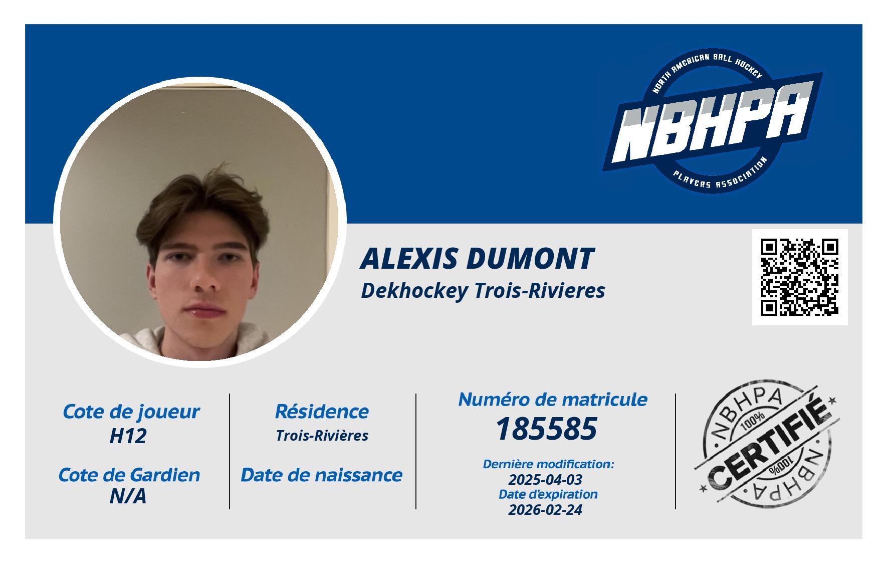 Alexis Dumont