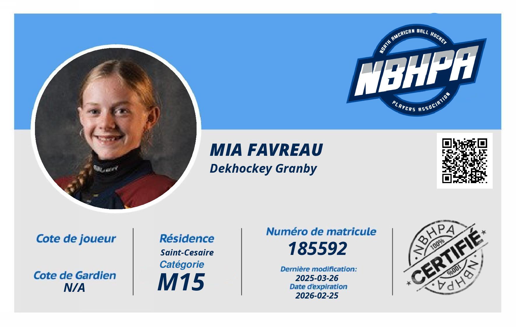 Mia Favreau