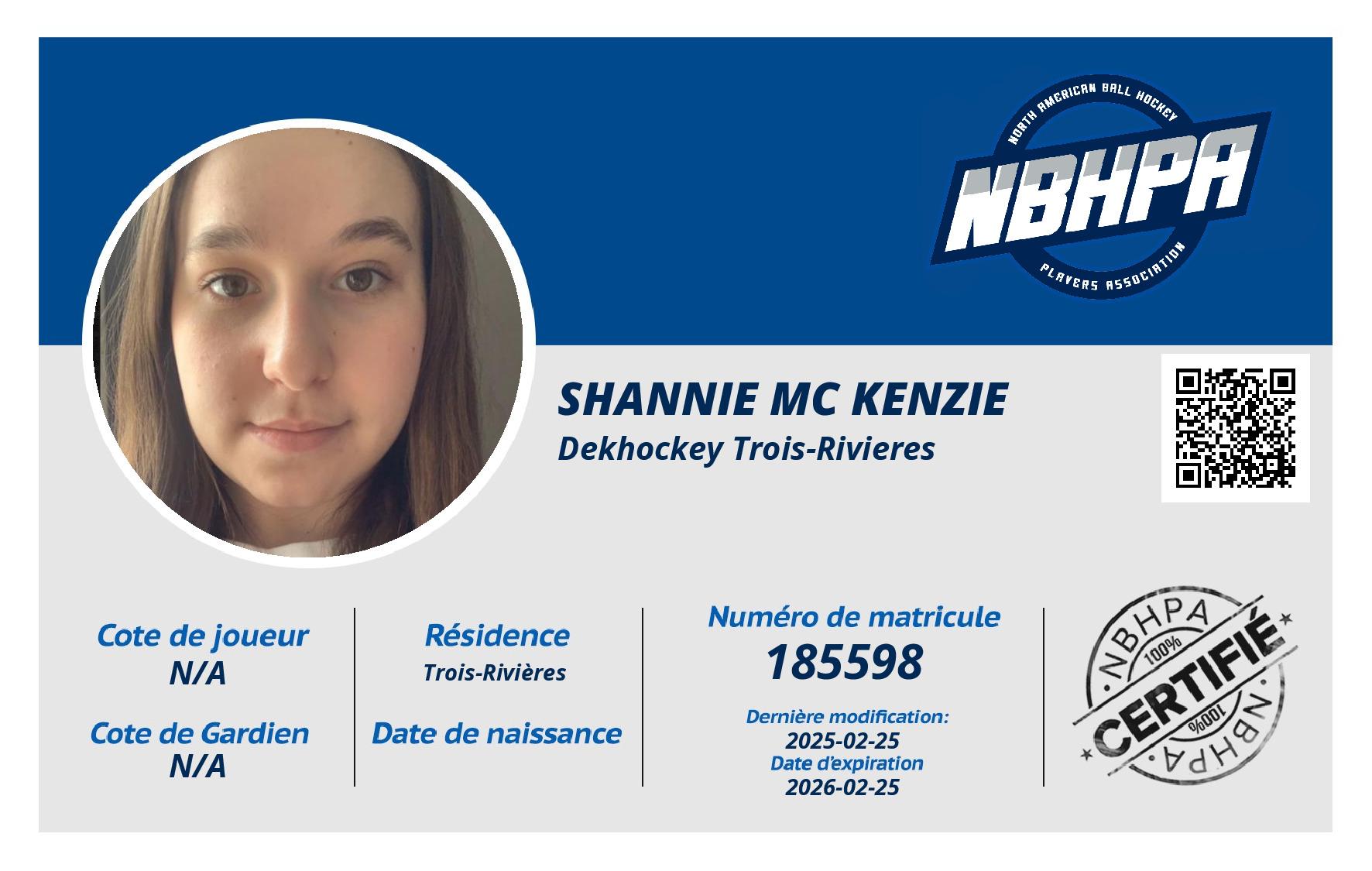 Shannie Mc kenzie