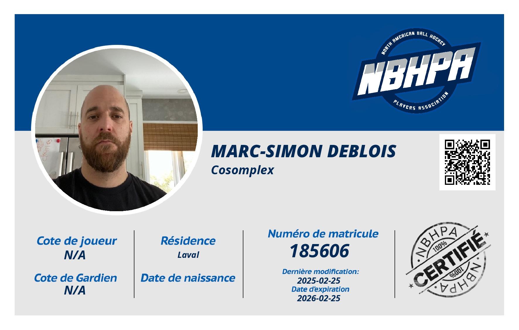 Marc-Simon DeBlois