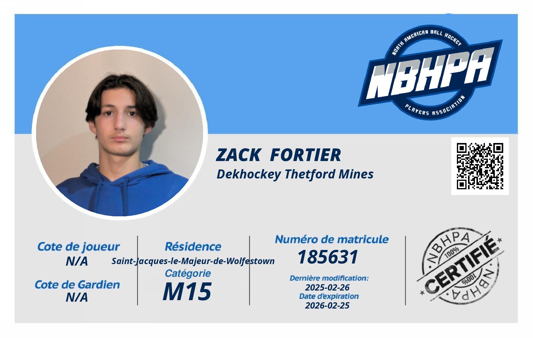 Zack  Fortier