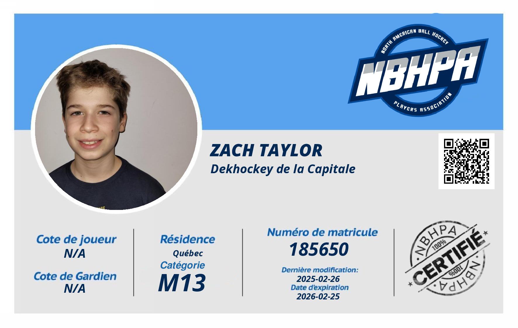 Zach Taylor