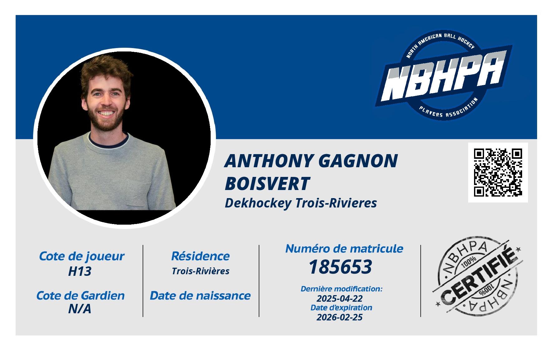 Anthony Gagnon Boisvert