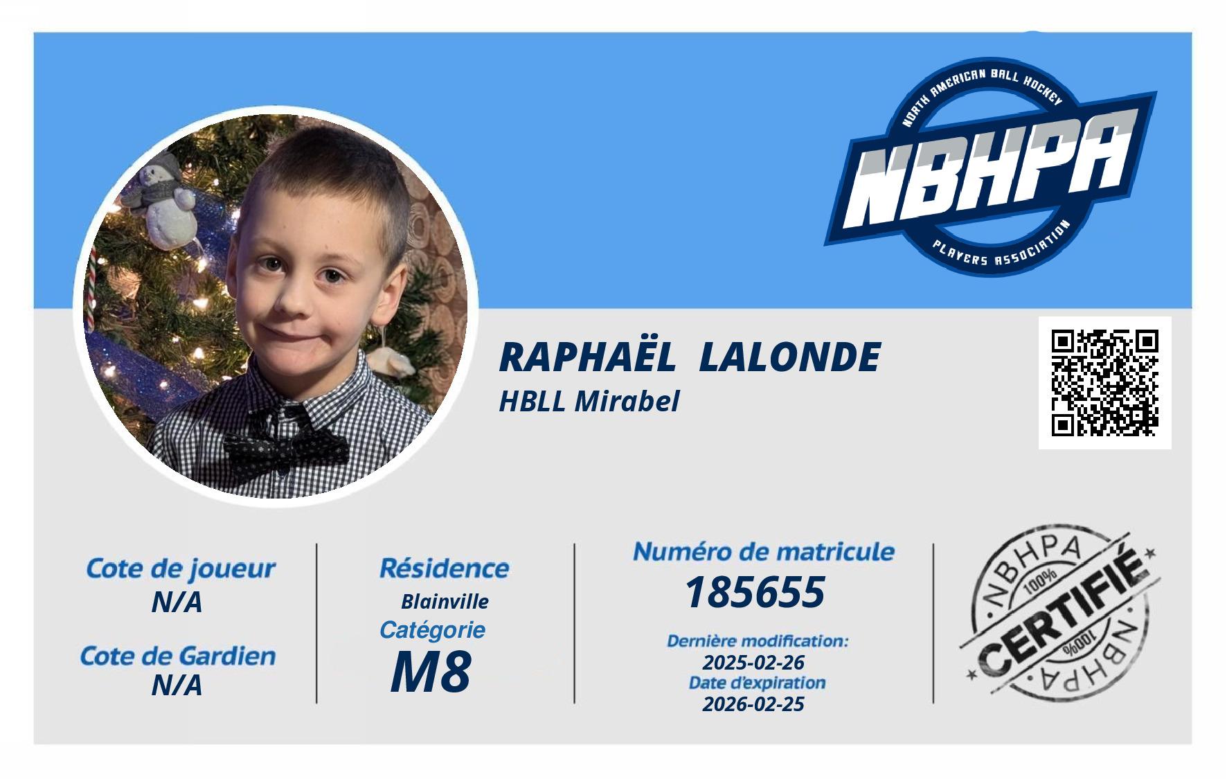 Raphaël  Lalonde