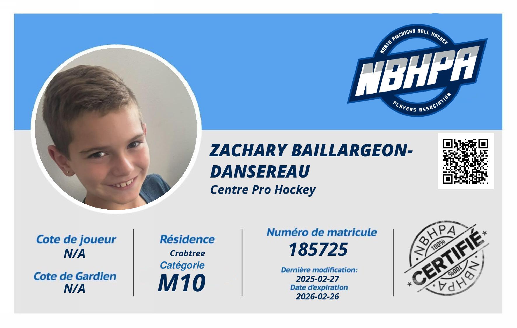 Zachary Baillargeon-Dansereau