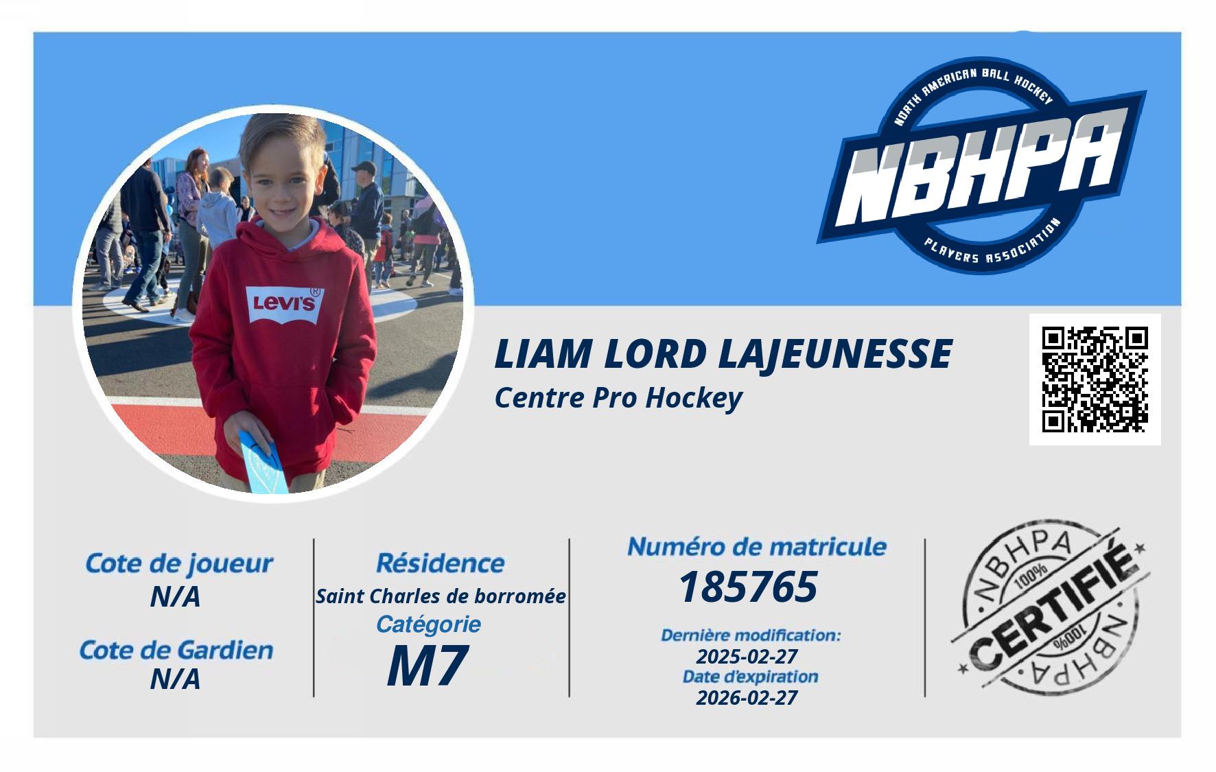 Liam Lord lajeunesse