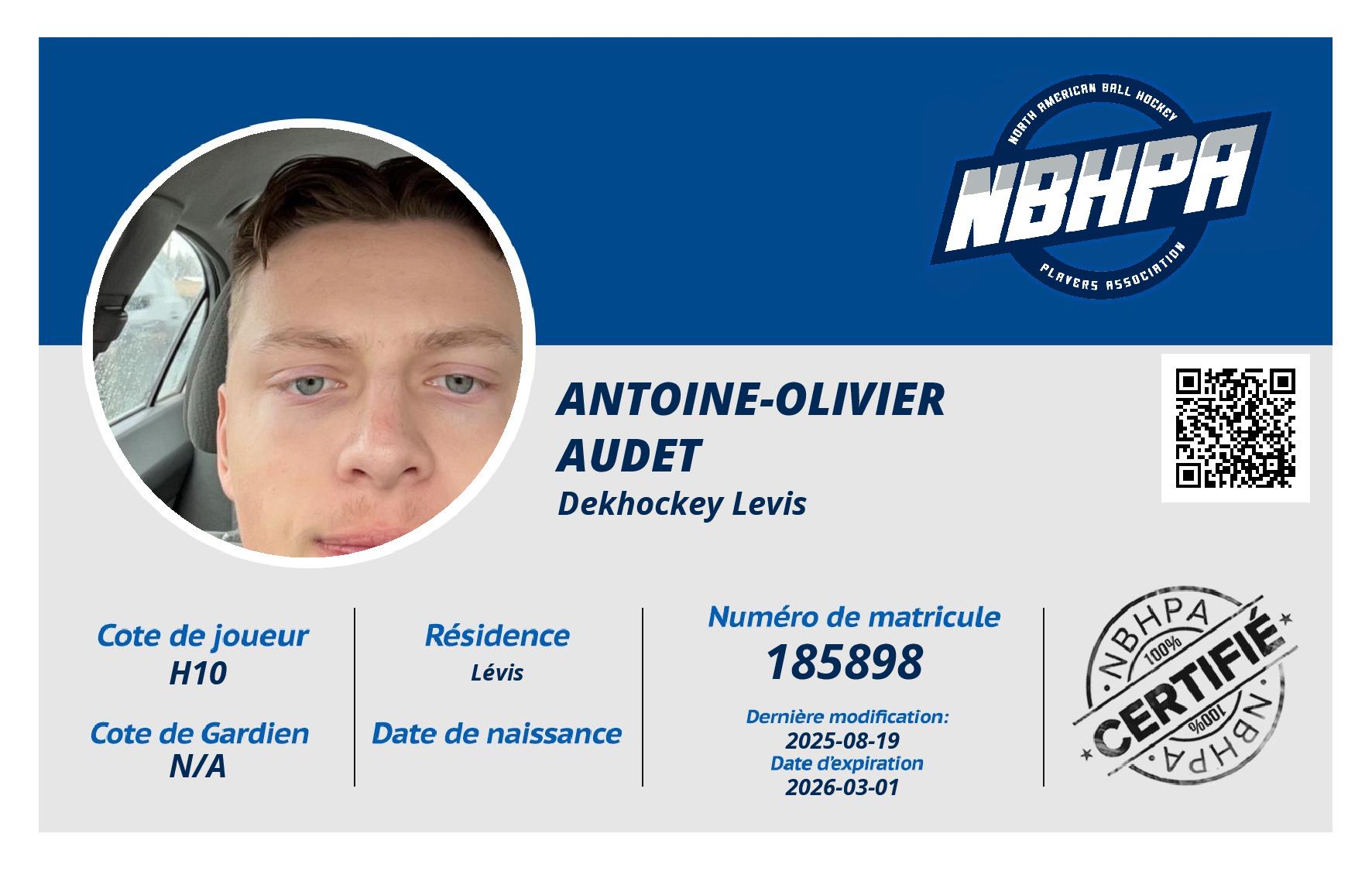 Antoine-Olivier Audet