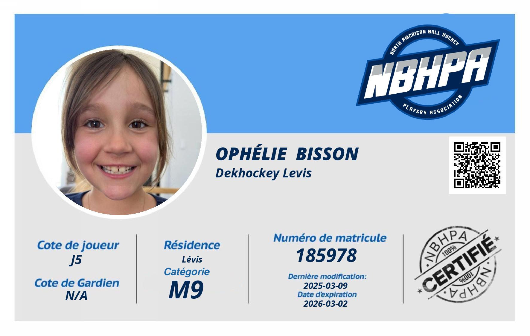Ophélie  Bisson