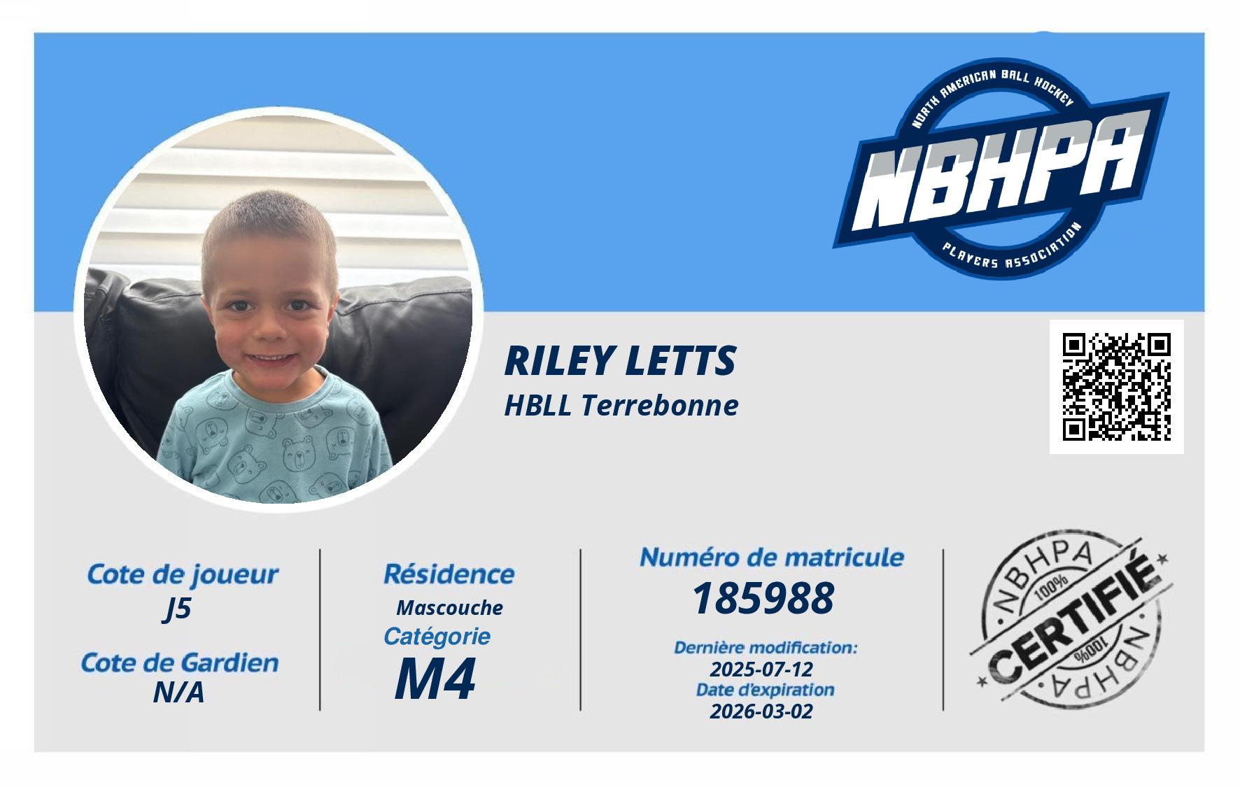Riley Letts