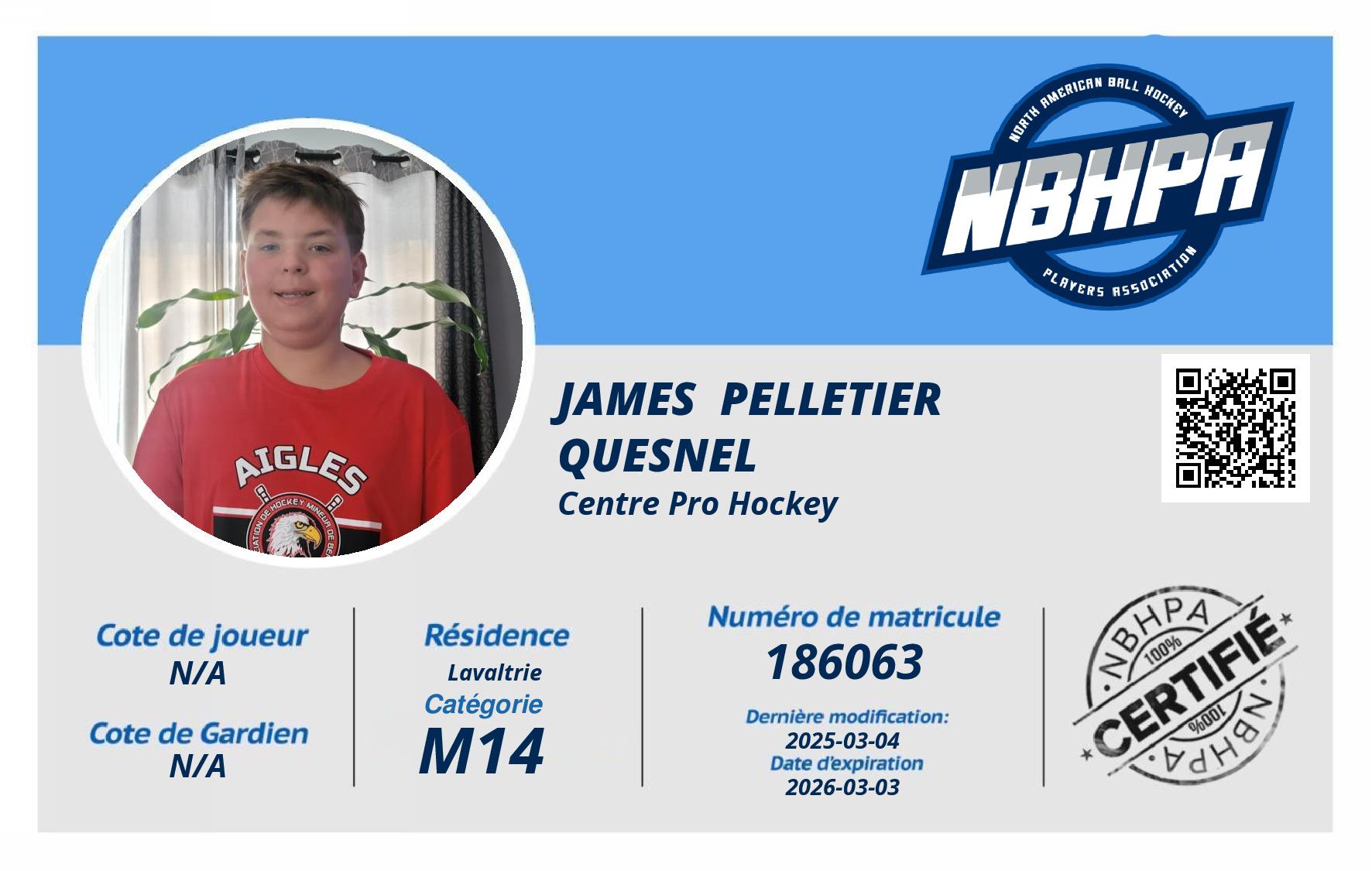 James  pelletier Quesnel 