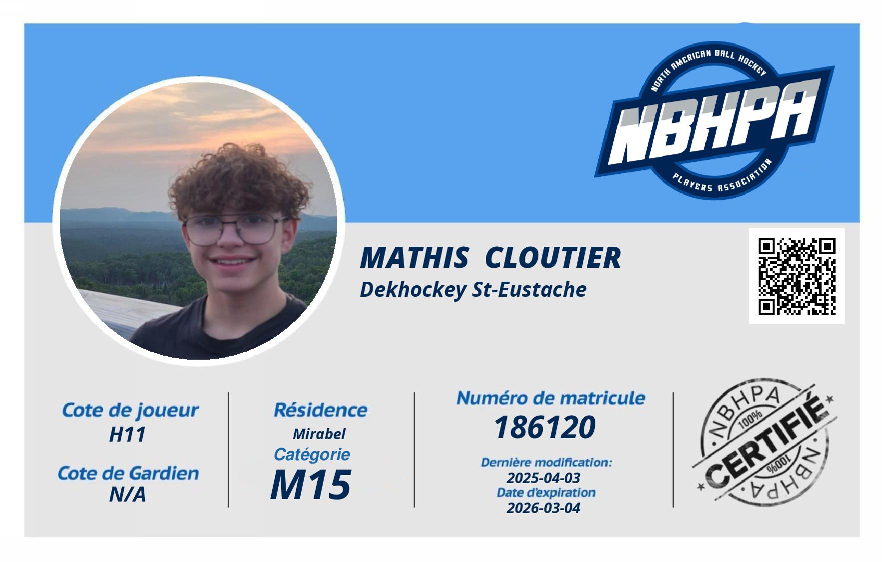 Mathis  Cloutier 