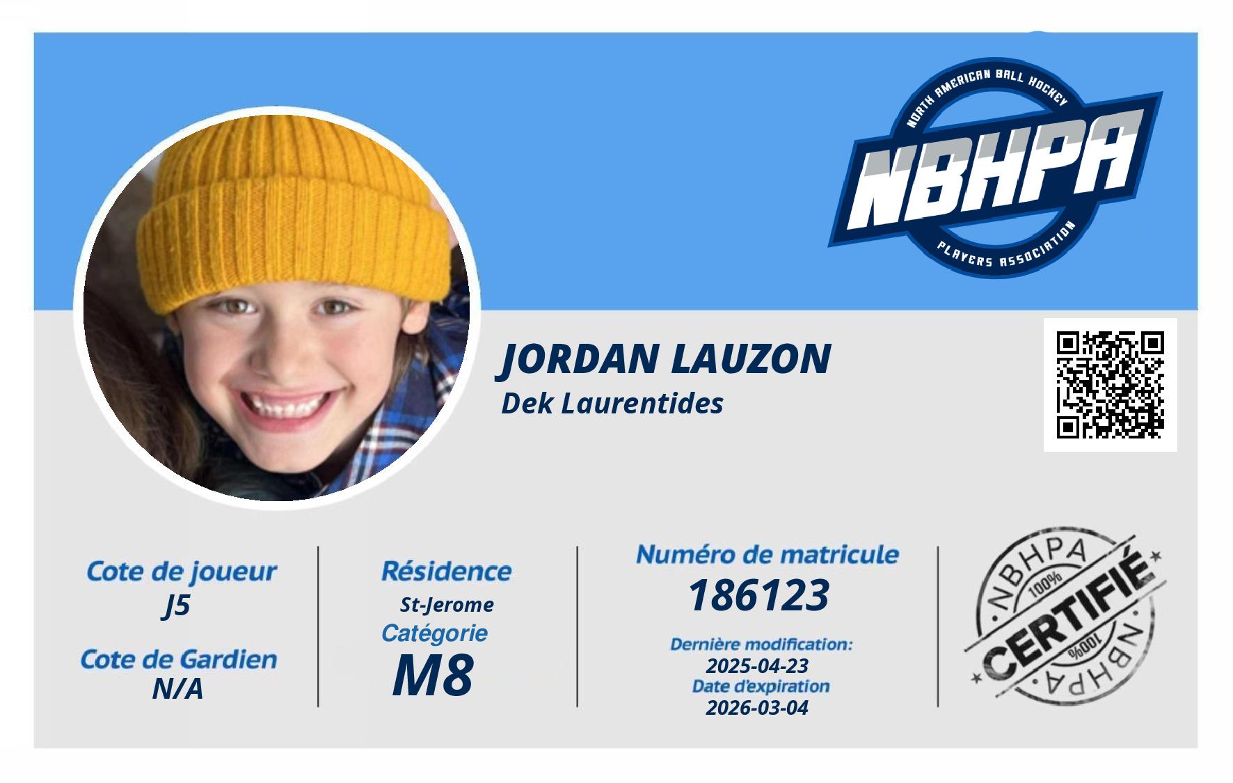 Jordan Lauzon
