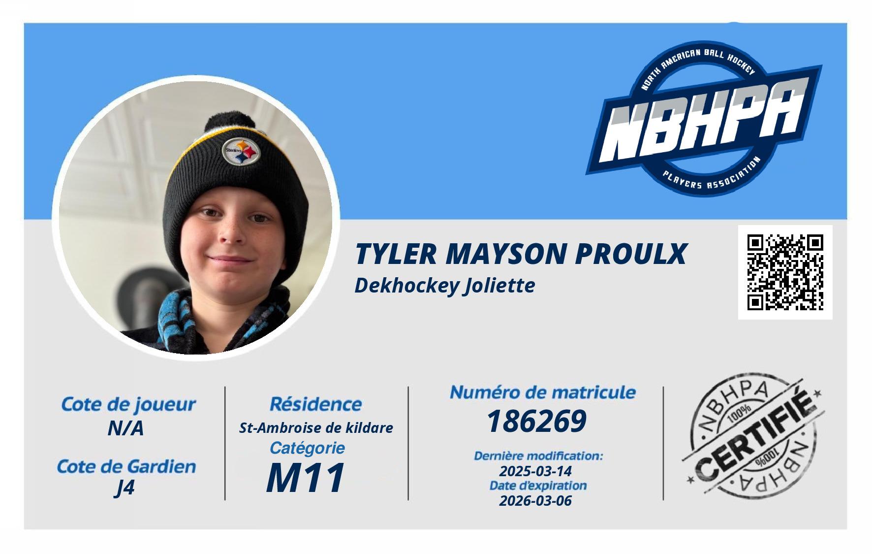 Tyler Mayson Proulx