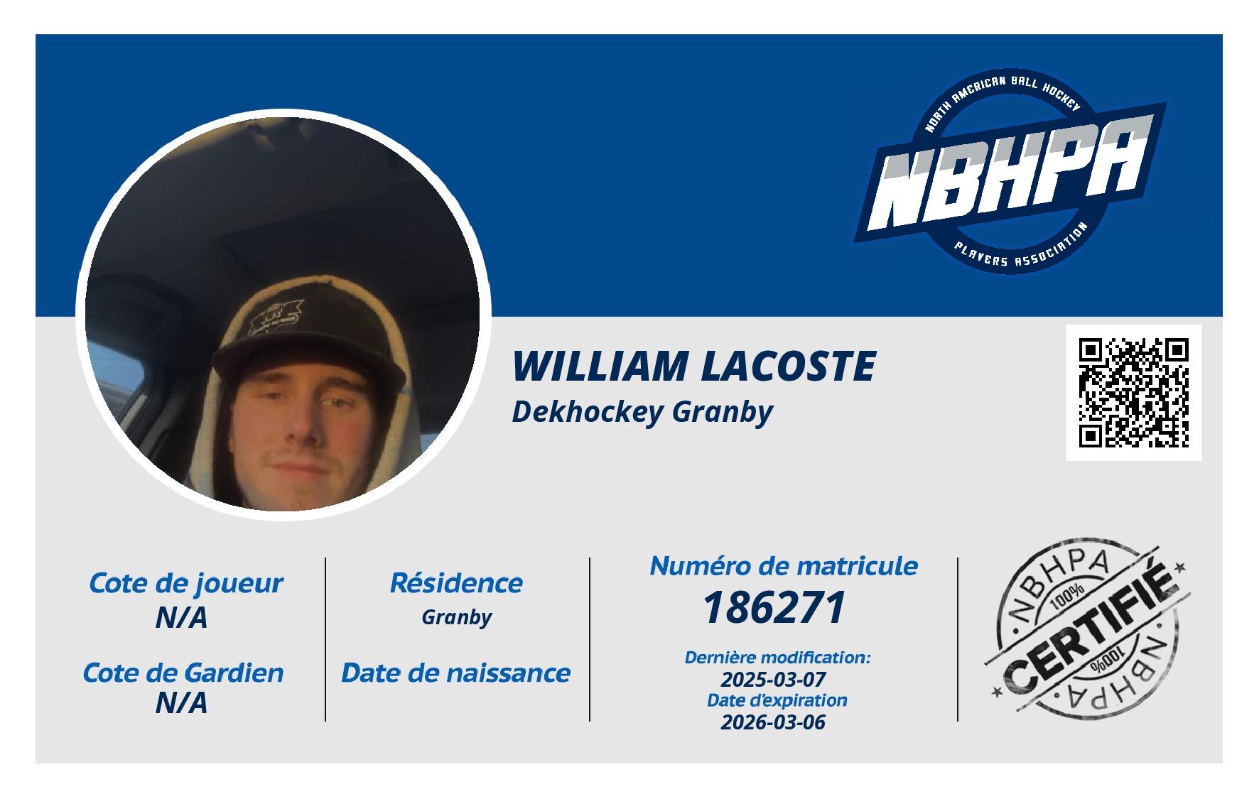 William Lacoste