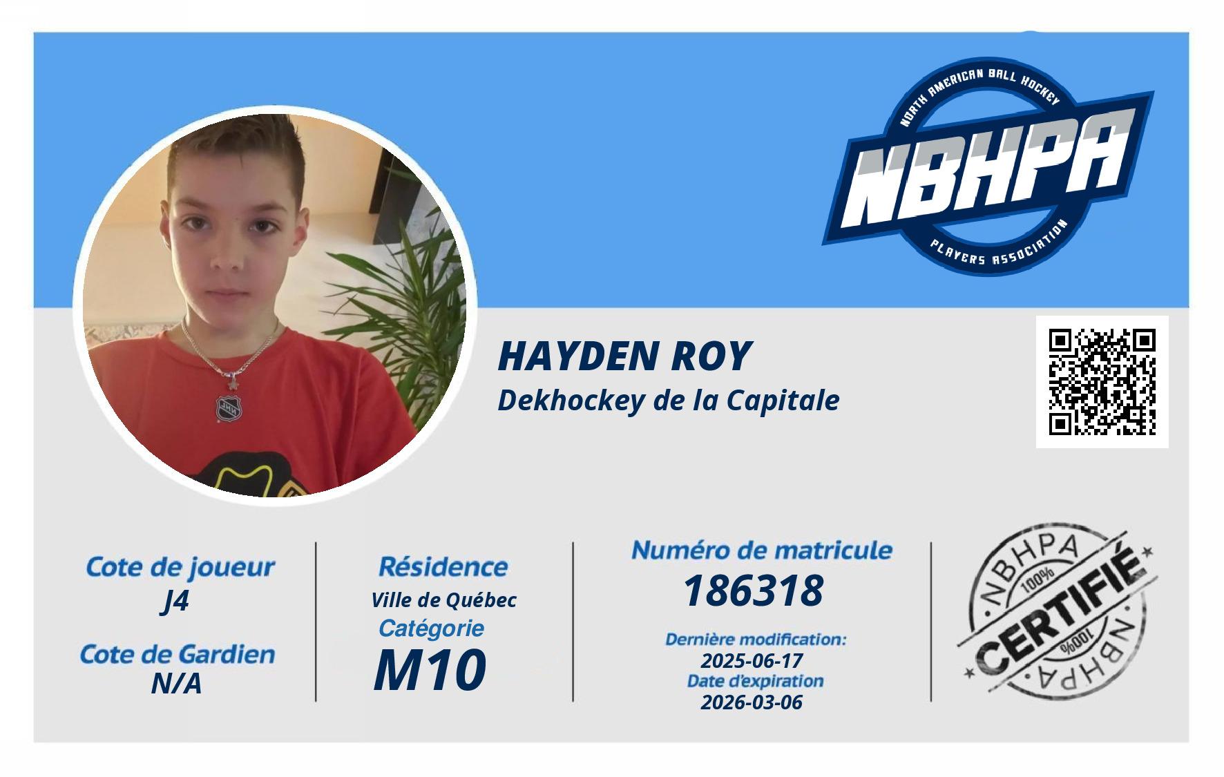 Hayden Roy