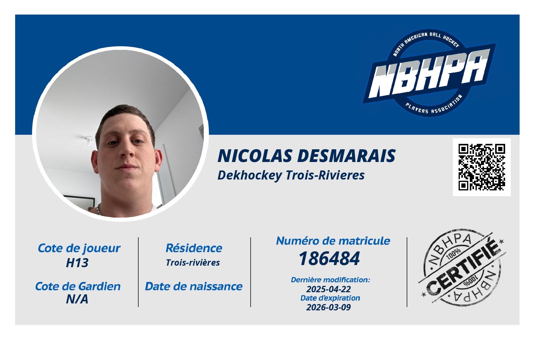 Nicolas Desmarais