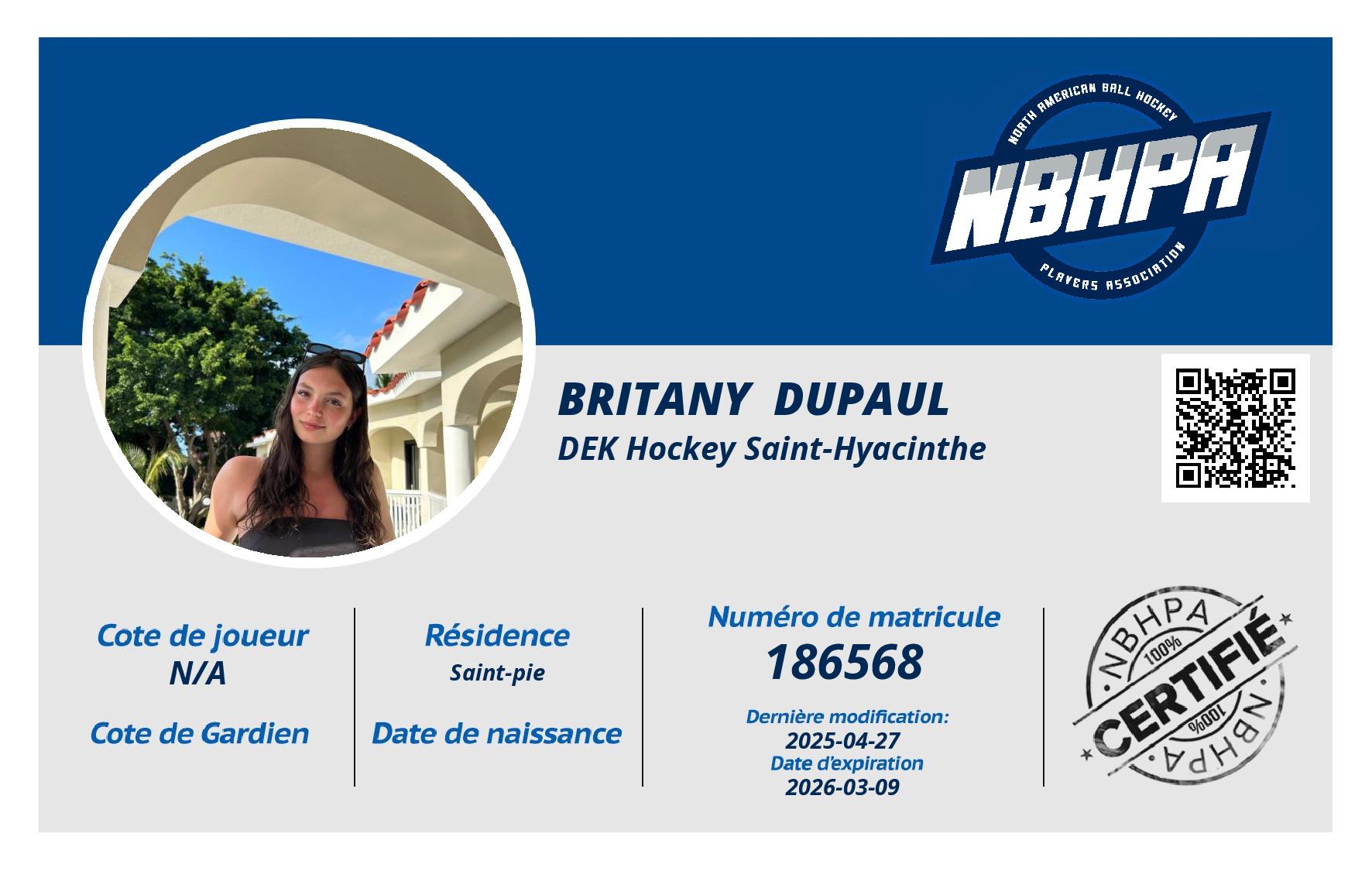 Britany  Dupaul 