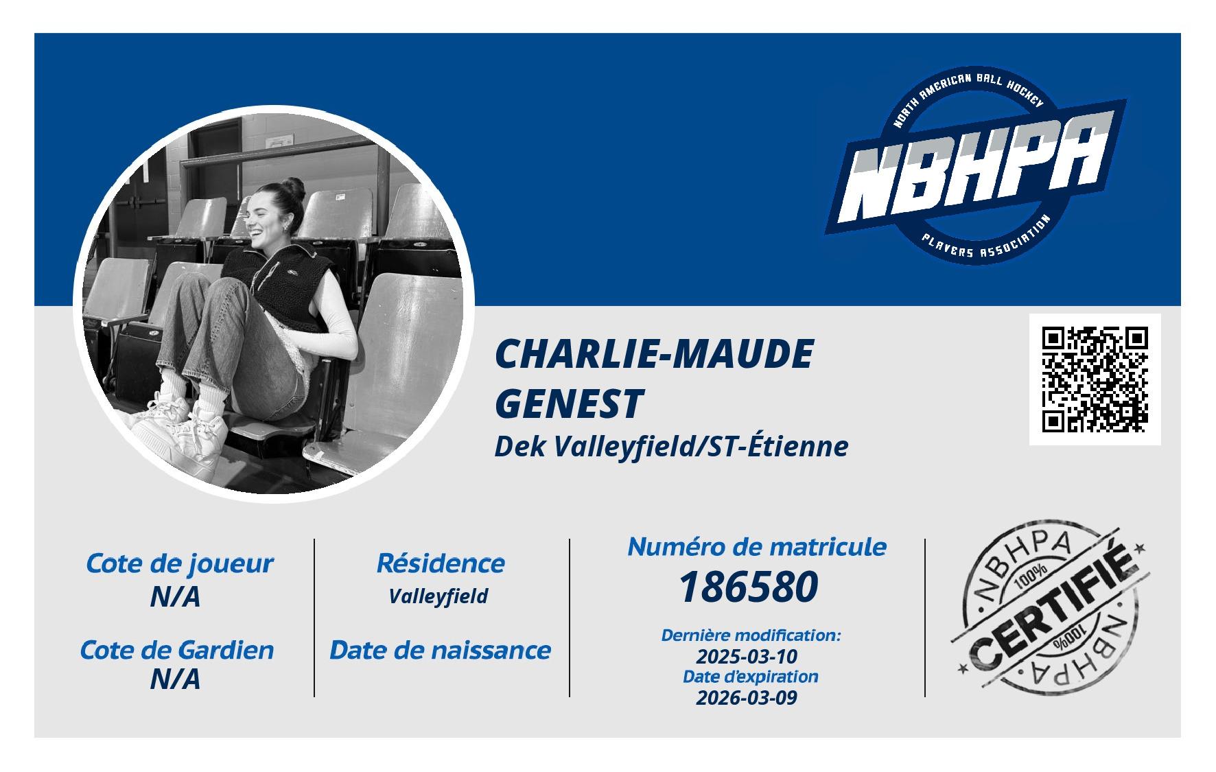 Charlie-Maude Genest 
