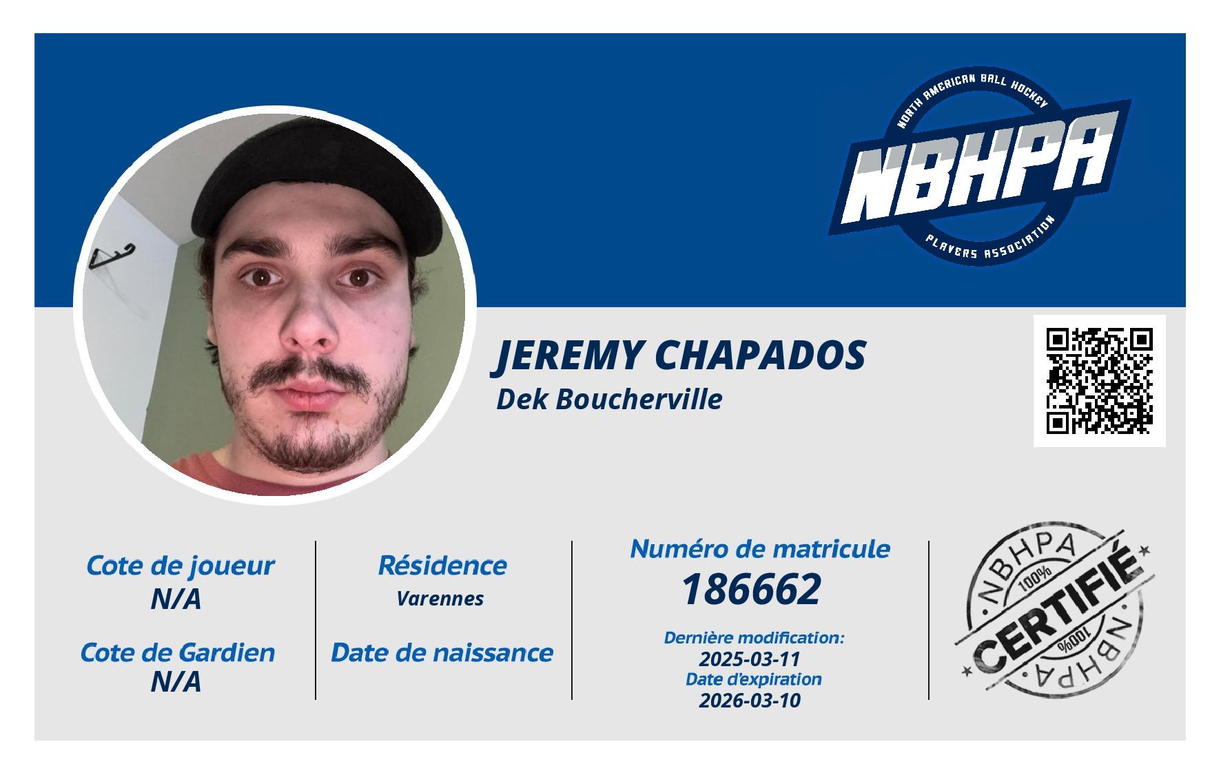 Jeremy Chapados