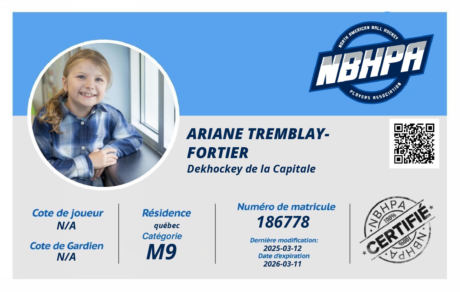 Ariane Tremblay-Fortier