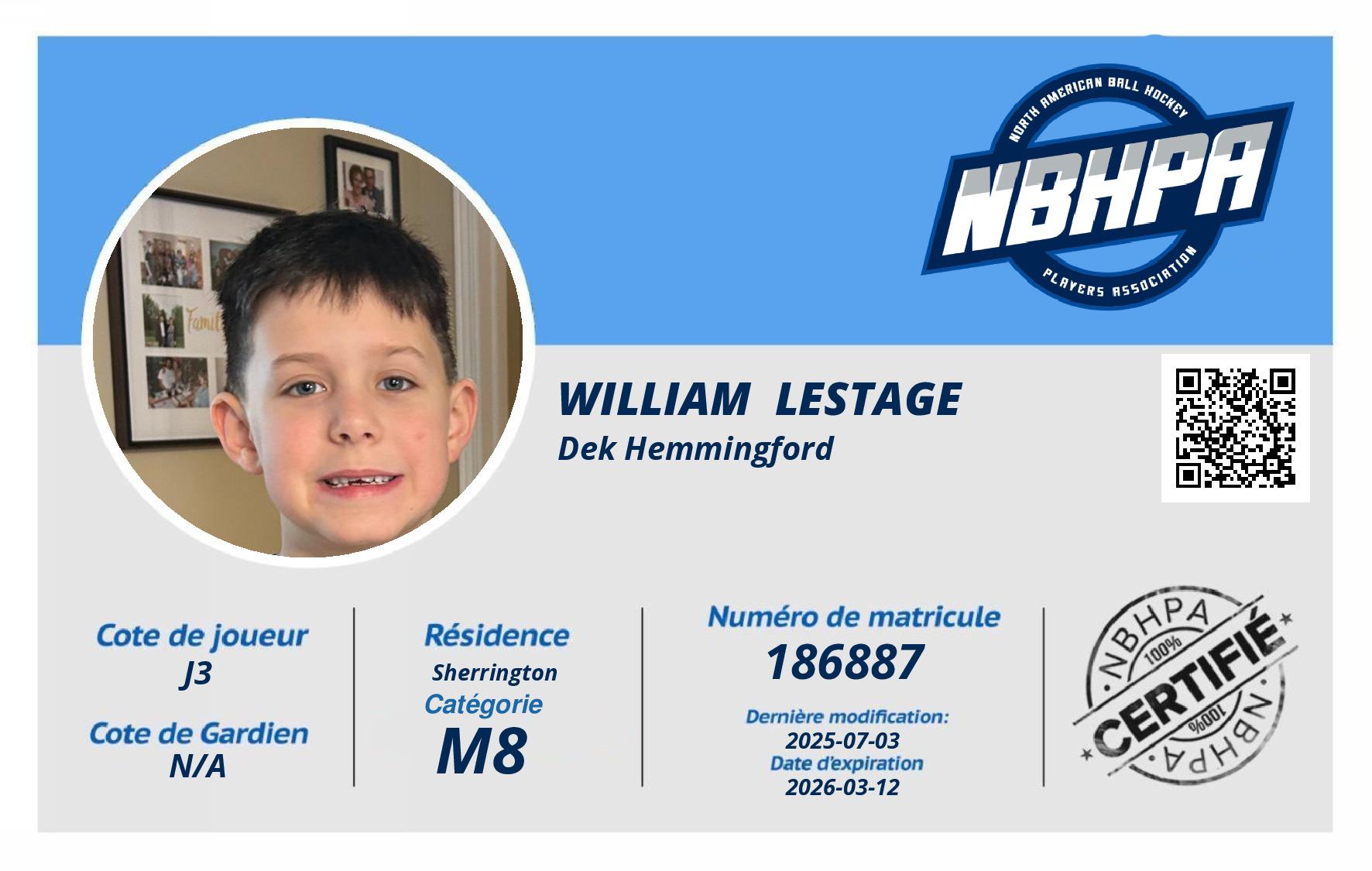 William  Lestage
