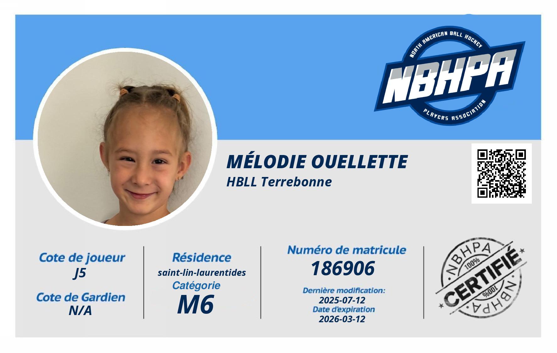 Mélodie Ouellette 