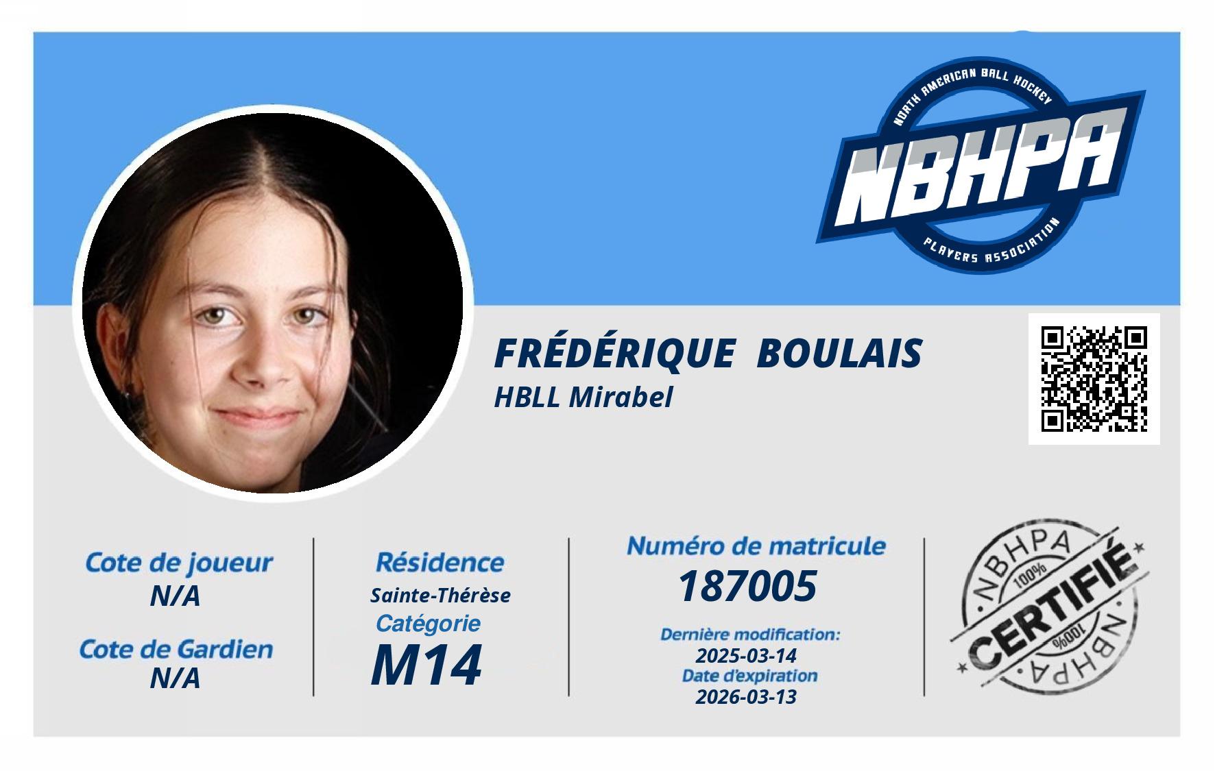 Frédérique  Boulais