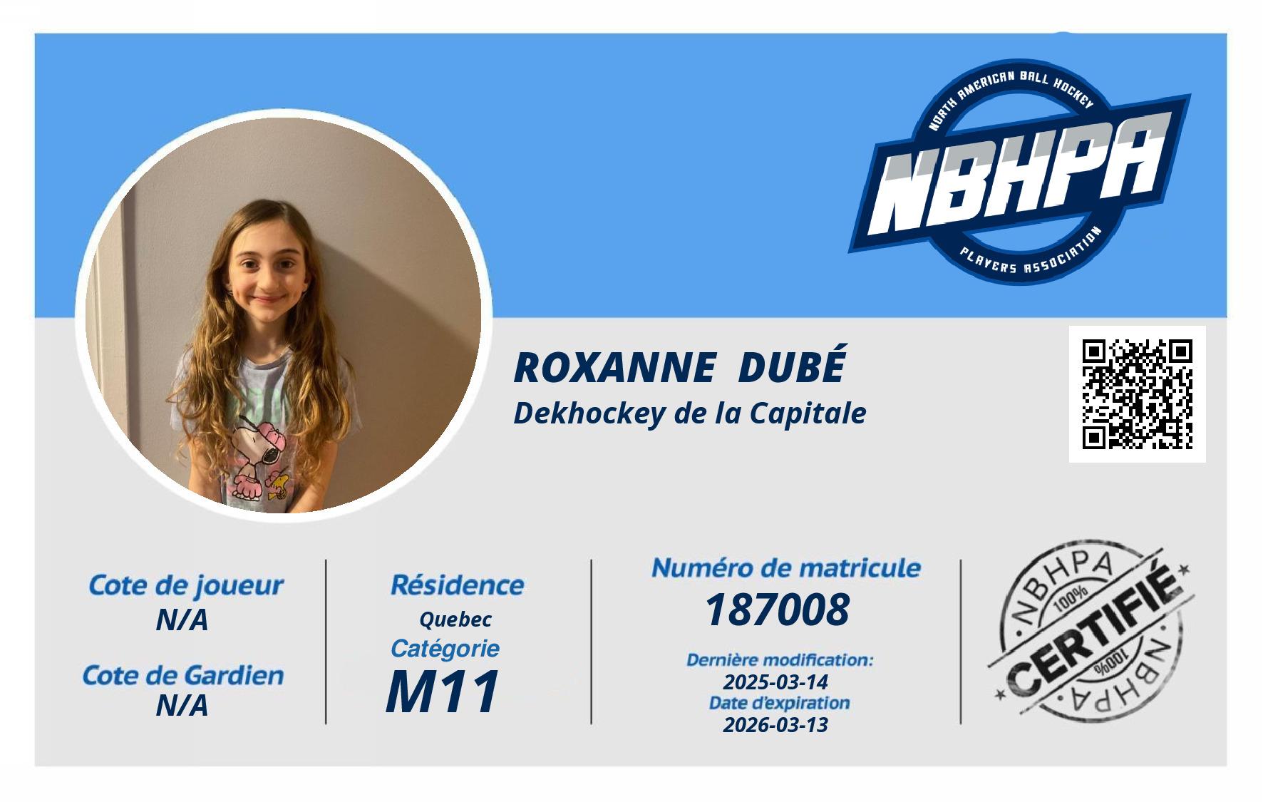 Roxanne  Dubé 