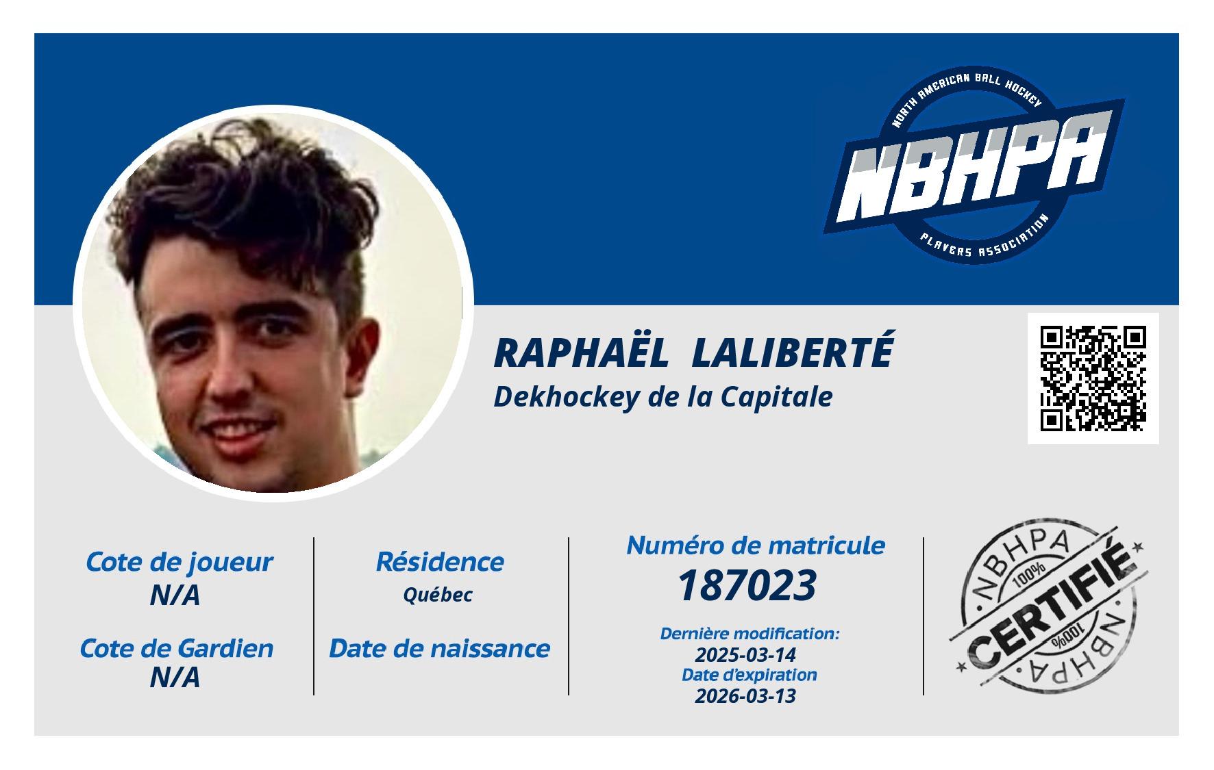 Raphaël  Laliberté 