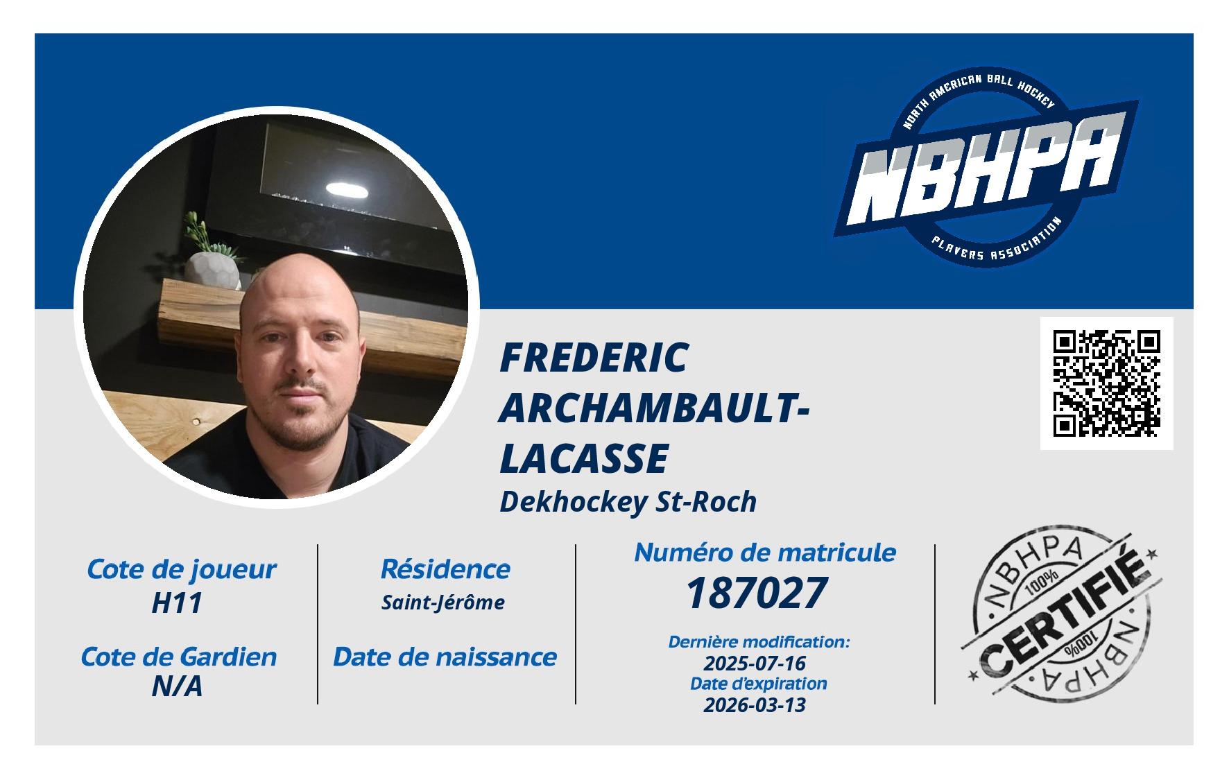 Frederic  Archambault-lacasse 