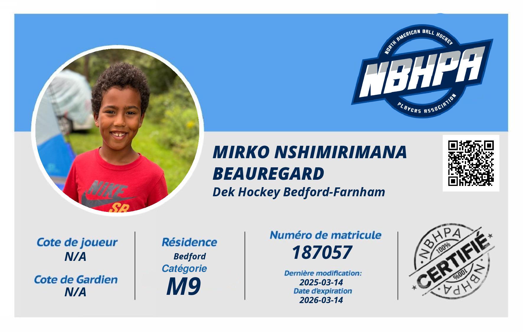 Mirko Nshimirimana Beauregard